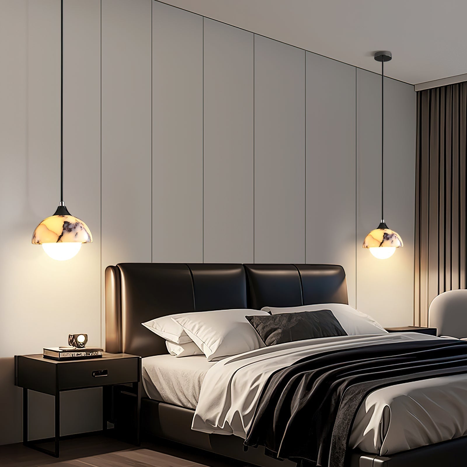 Tavon Modern Minimalist Marble Pendant Lamp-Neutral Decor