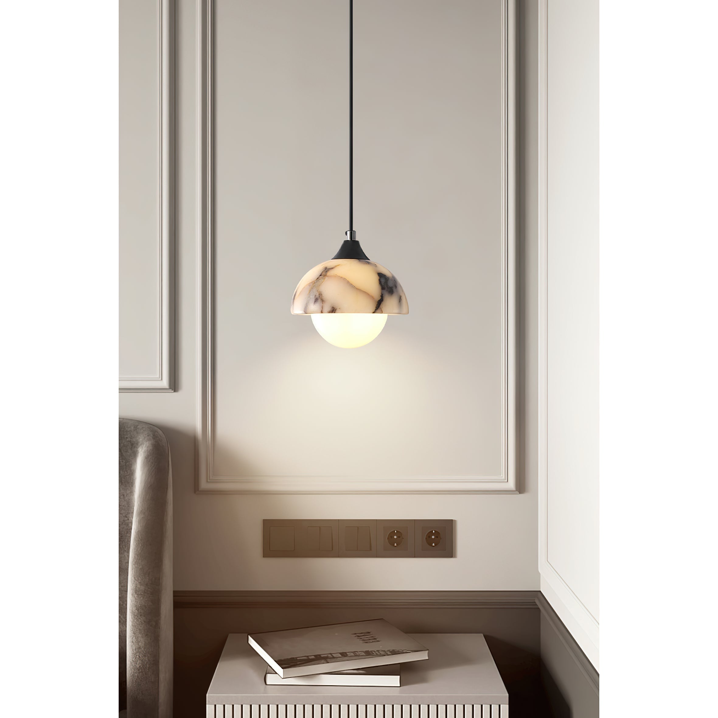 Yrvuvys Modern Minimalist Marble Pendant Lamp