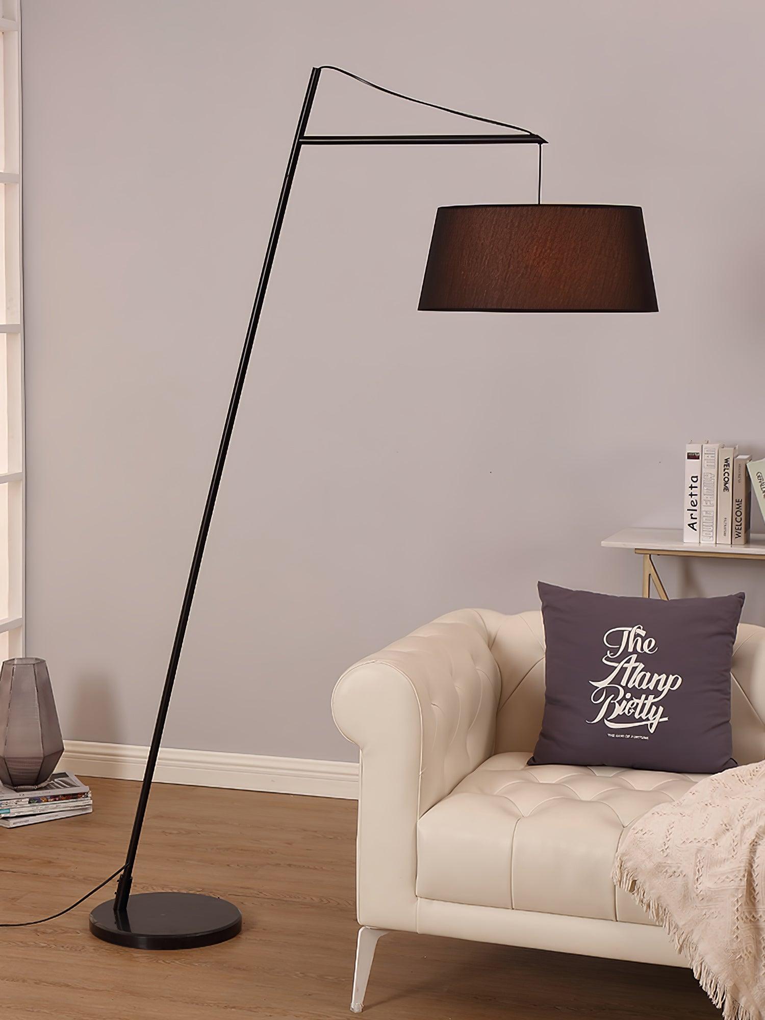 Votalyra Modern Fabric Floor Lamp-Neutral Decor