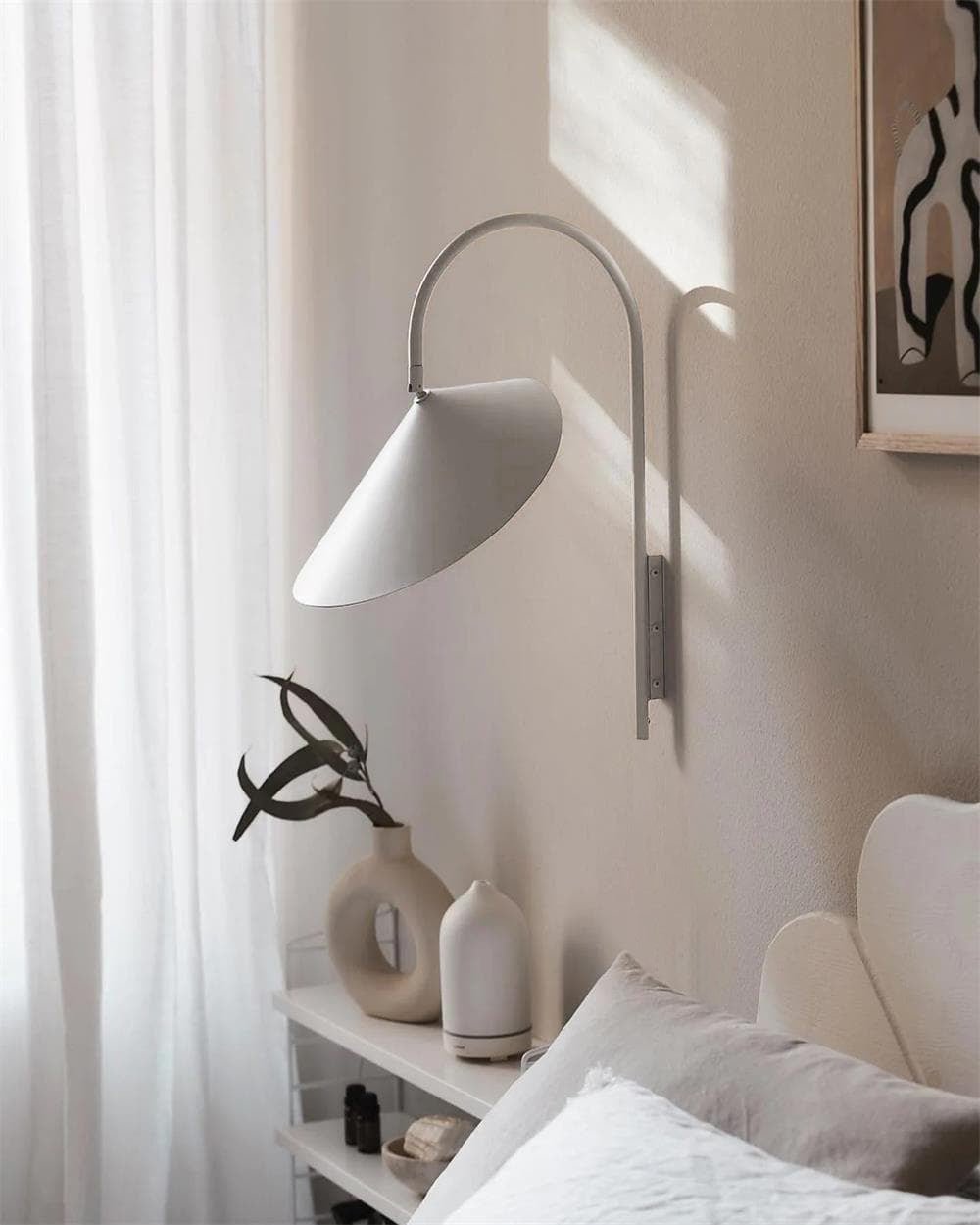 Alocasia Swivel Wall Light-Neutral Decor