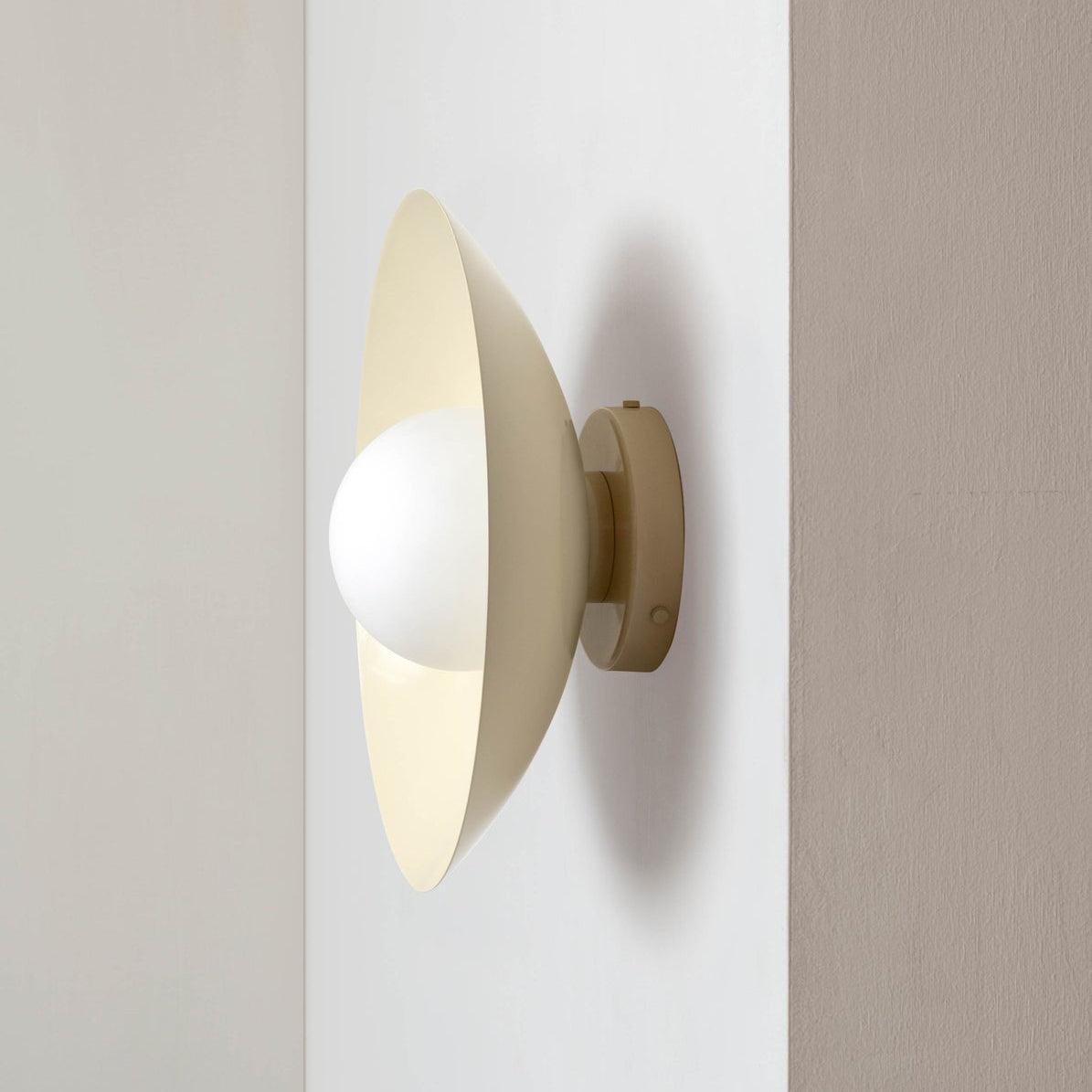 Ceiling Light in Metal Canopy and Glass with Color Options
