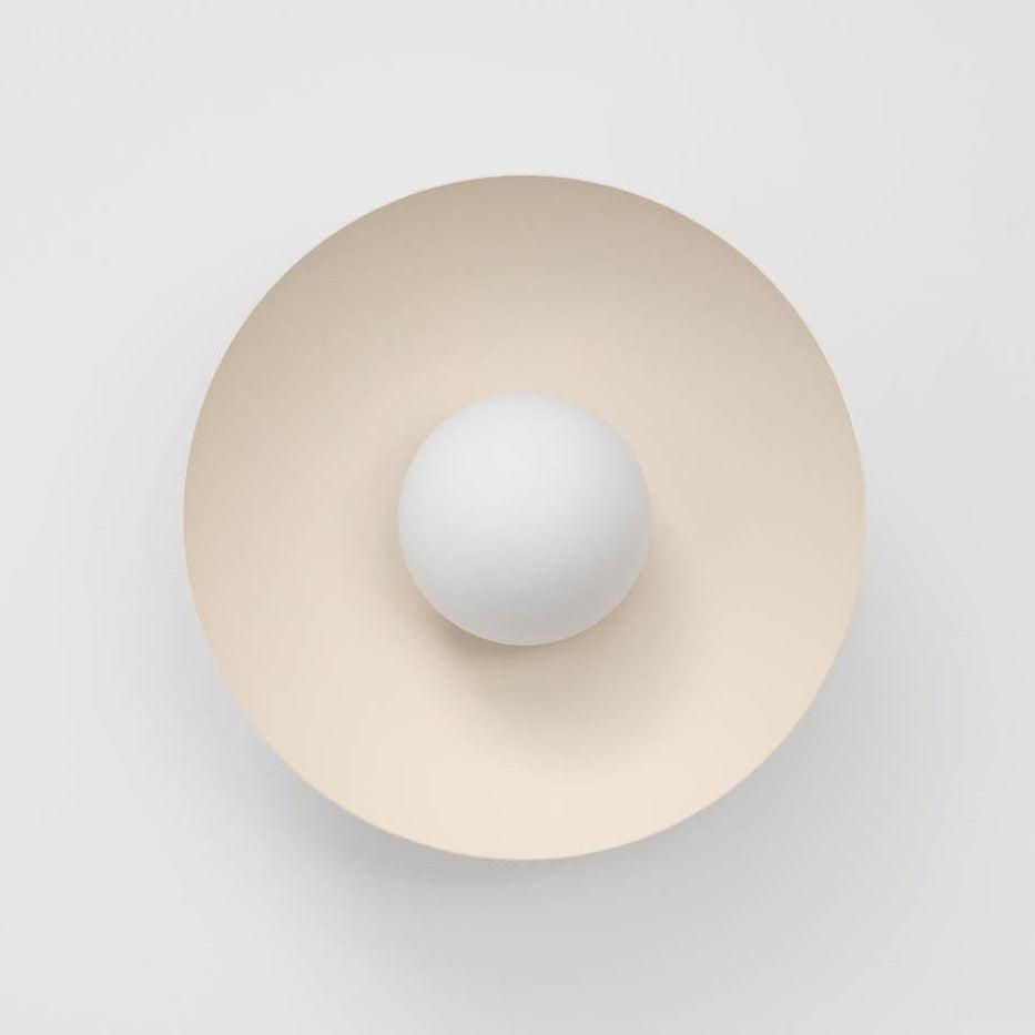 Ceiling Light in Metal Canopy and Glass with Color Options