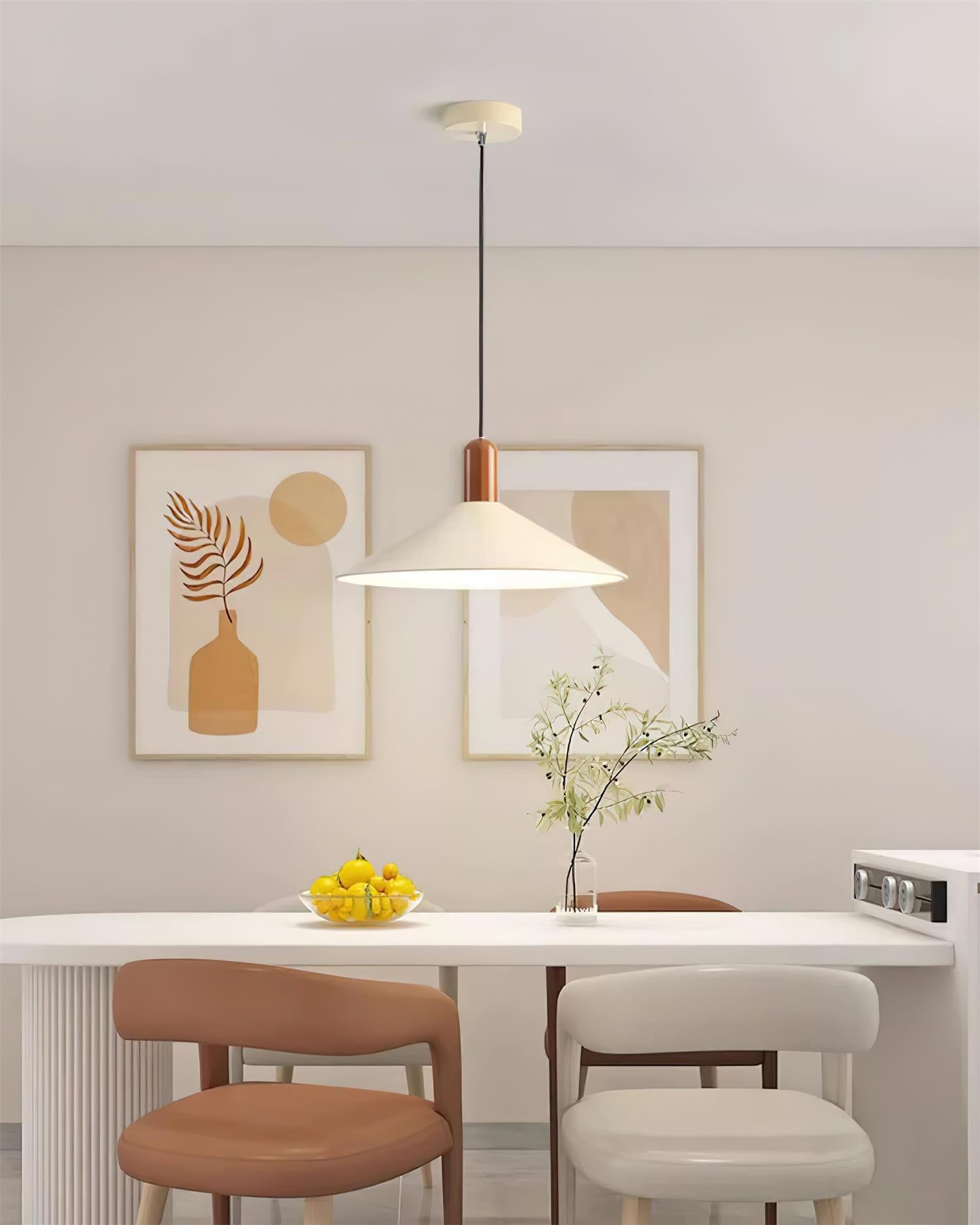 Pendant Light LED Minimalist Cone  Hanging Lamp for Kitchen Dining