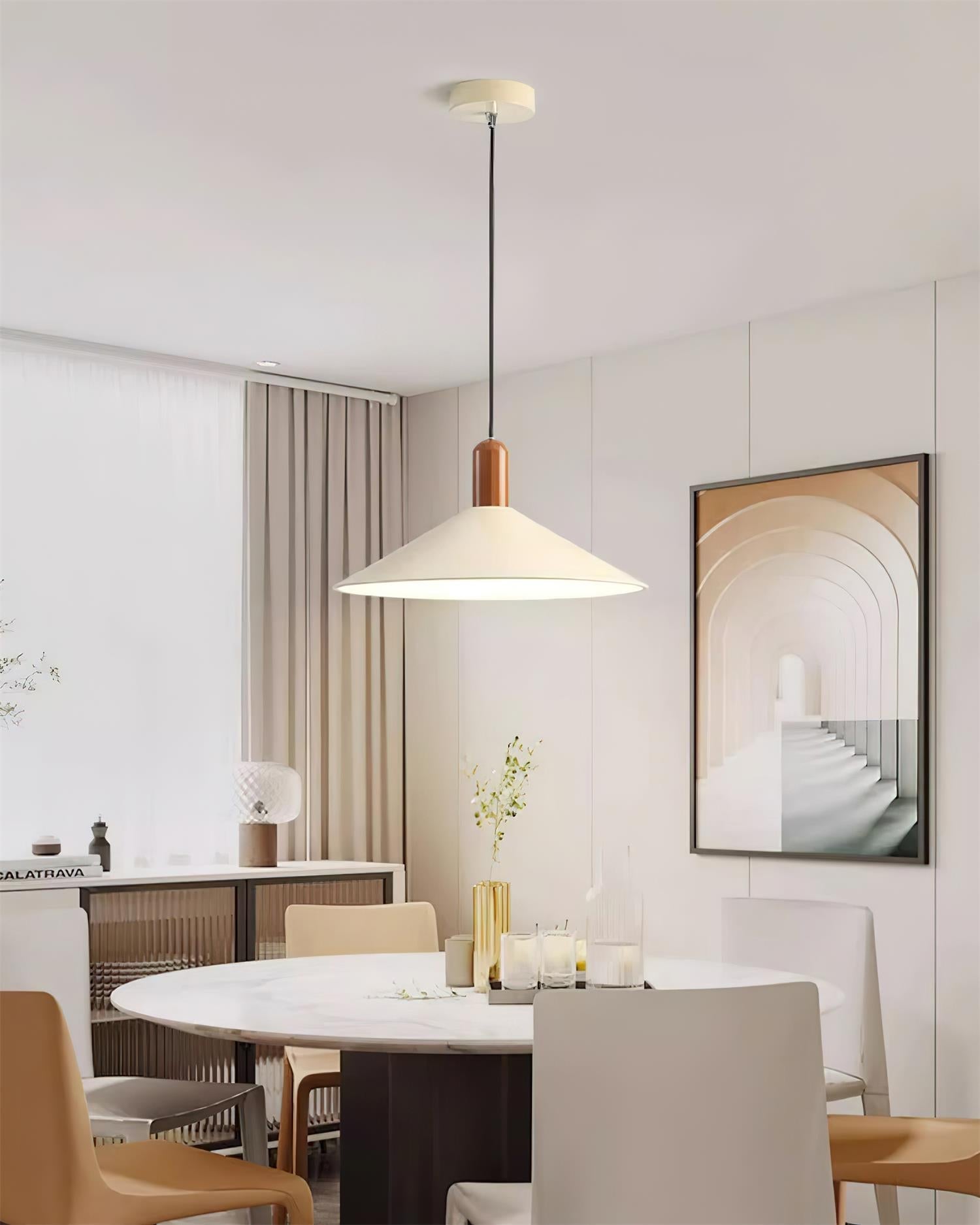 Pendant Light LED Minimalist Cone  Hanging Lamp for Kitchen Dining