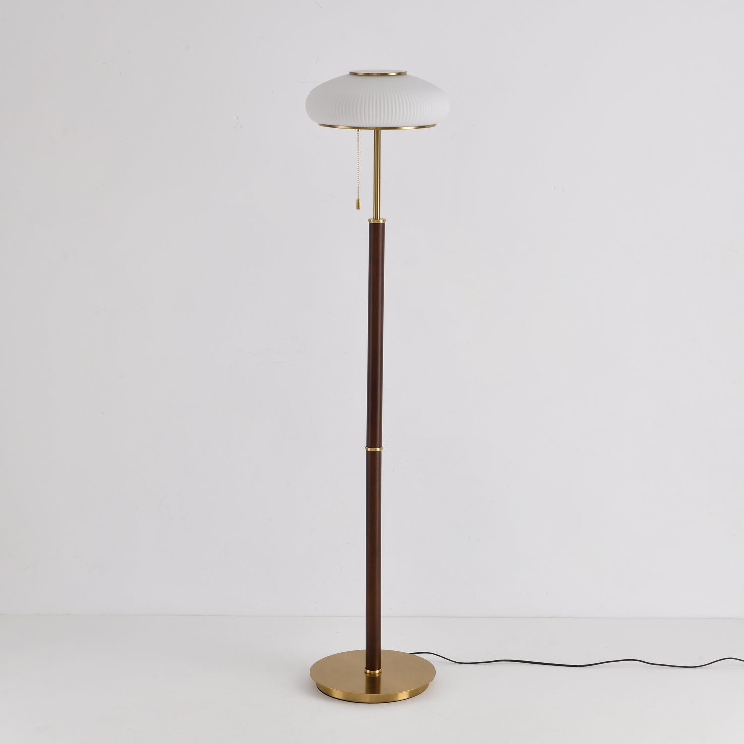 Lumen Vintage Glass Floor Lamp-Neutral Decor
