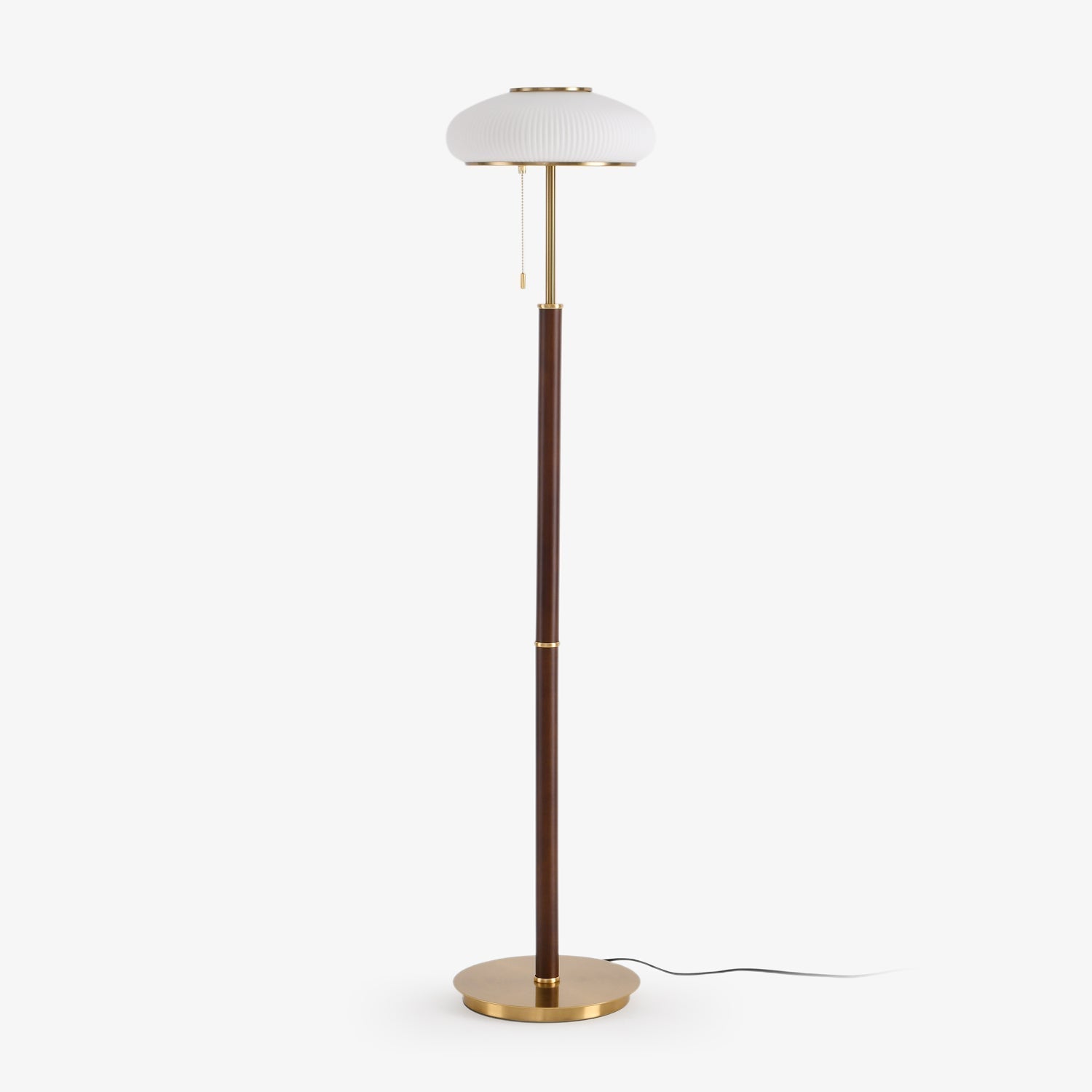 Lumen Vintage Glass Floor Lamp-Neutral Decor
