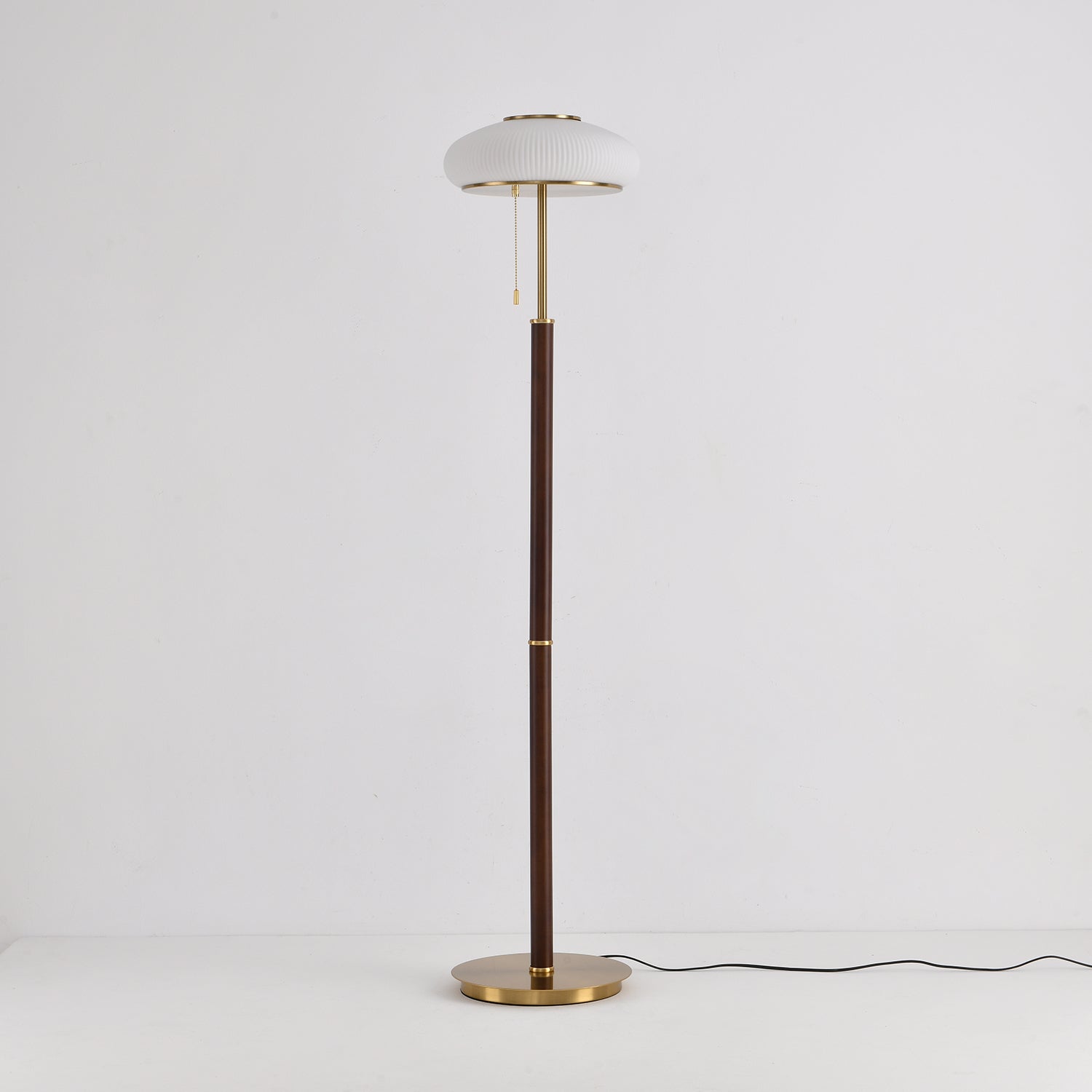 Lumen Vintage Glass Floor Lamp-Neutral Decor