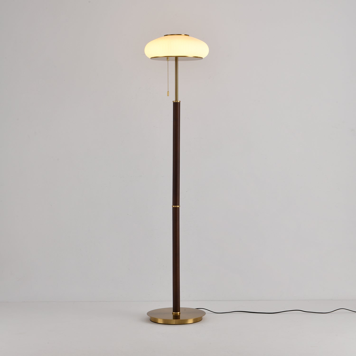 Lumen Vintage Glass Floor Lamp-Neutral Decor