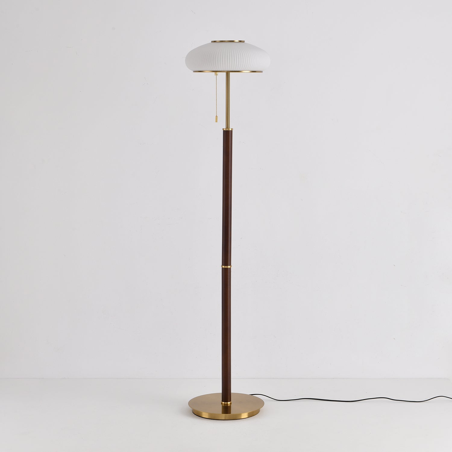 Lumen Vintage Glass Floor Lamp-Neutral Decor