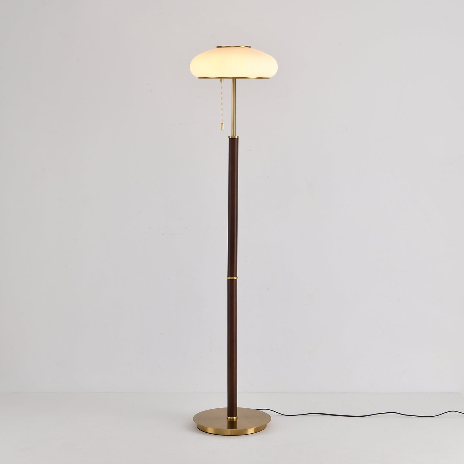 Lumen Vintage Glass Floor Lamp-Neutral Decor