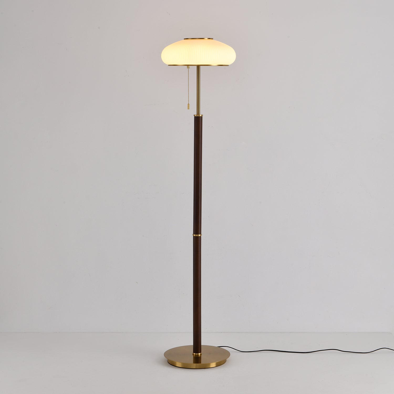 Lumen Vintage Glass Floor Lamp-Neutral Decor