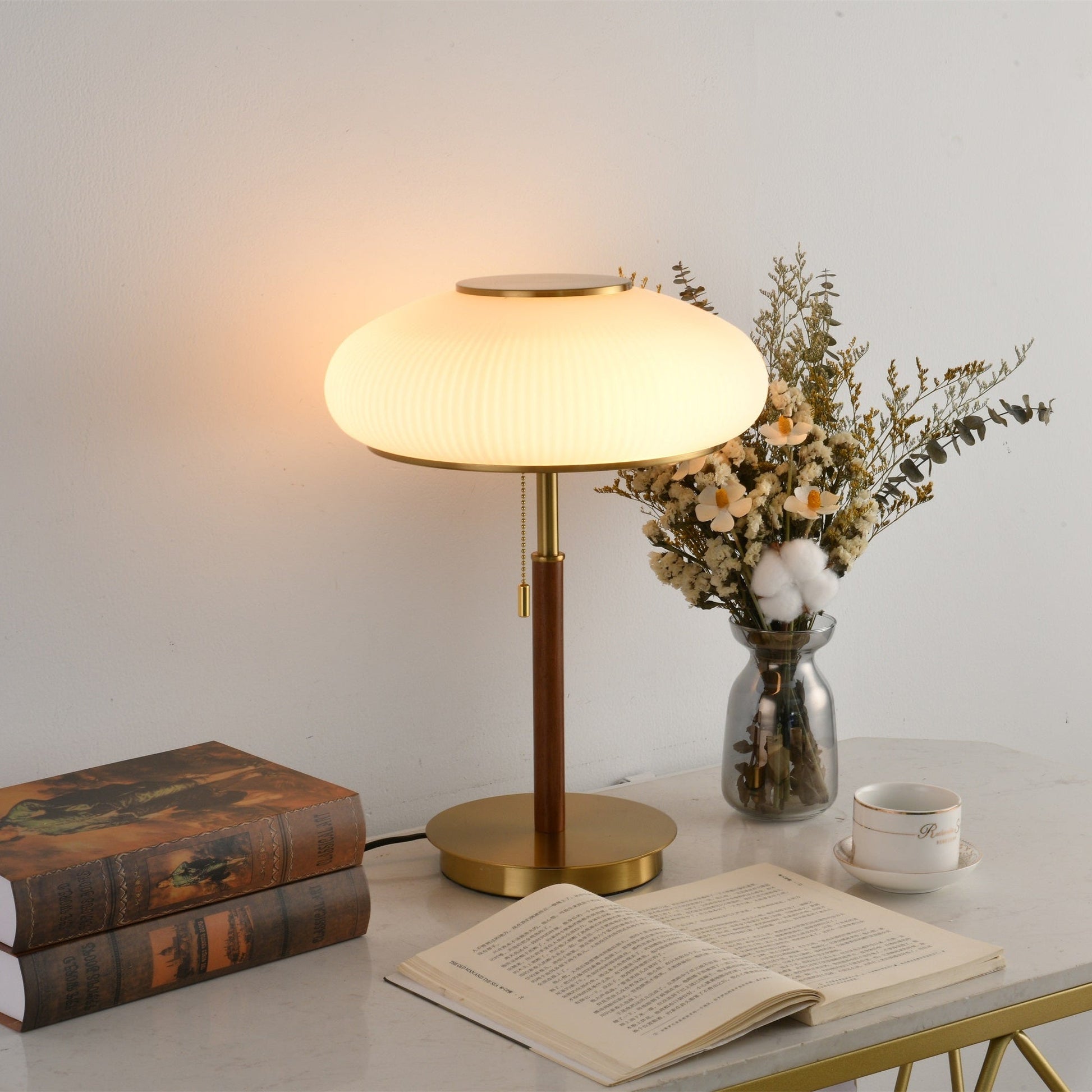 Dex Modern Glass Table Lamp-Neutral Decor