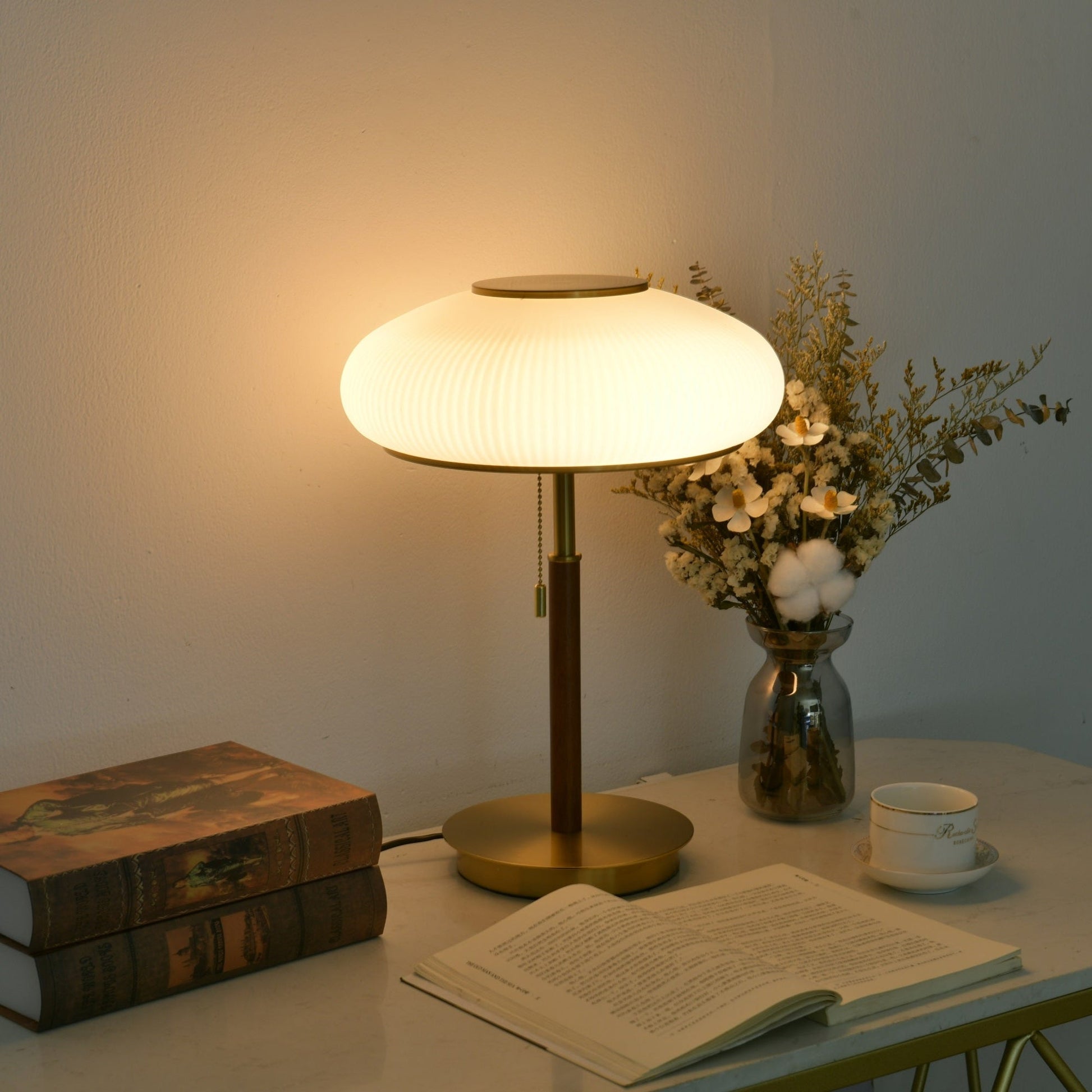 Dex Modern Glass Table Lamp-Neutral Decor