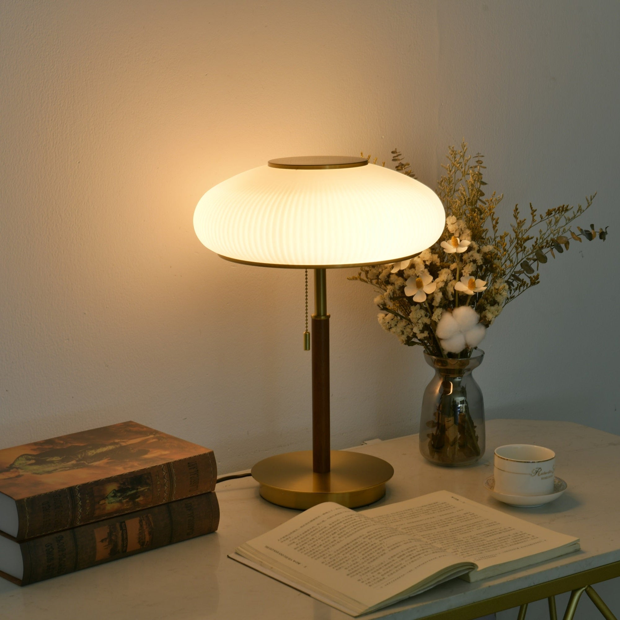 Dex Modern Glass Table Lamp-Neutral Decor