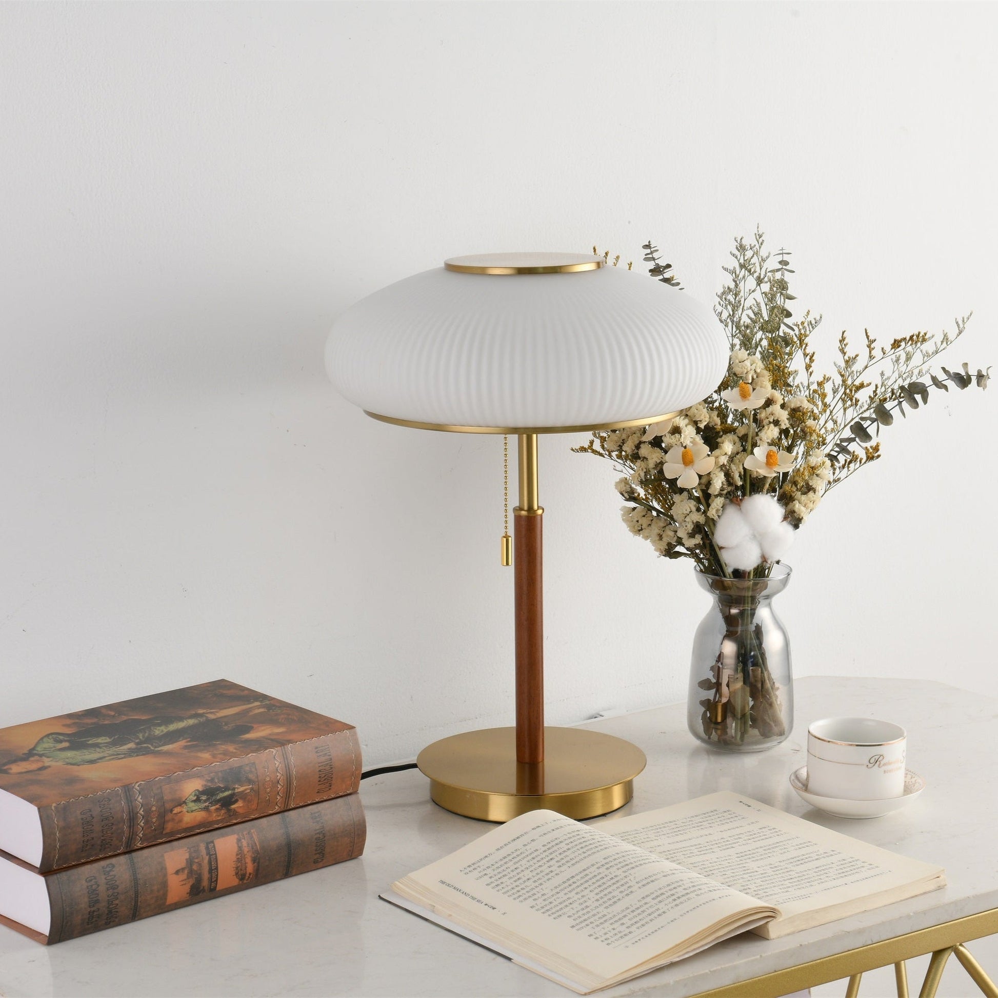 Dex Modern Glass Table Lamp-Neutral Decor