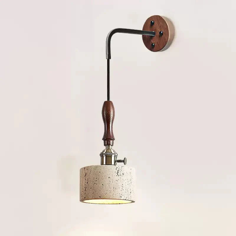 Sven Modern Yellow Travertine Wall Lamp-Neutral Decor