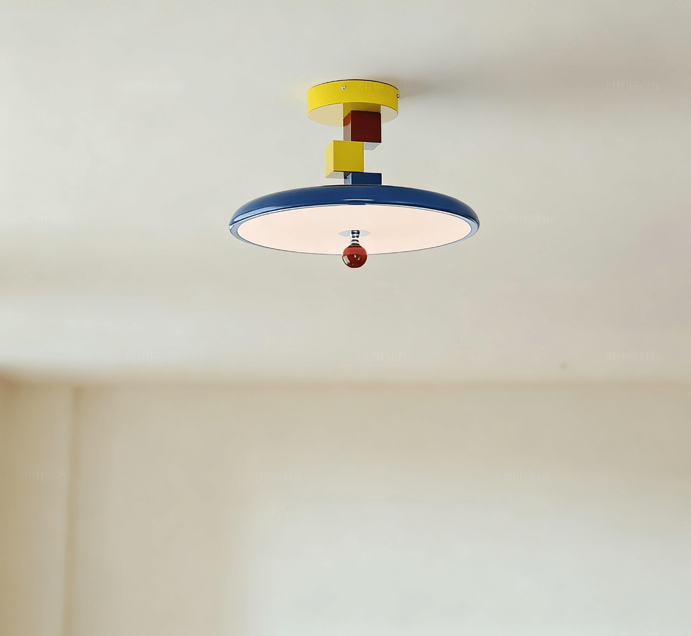 Yvor Block Ceiling Lamp-Neutral Decor