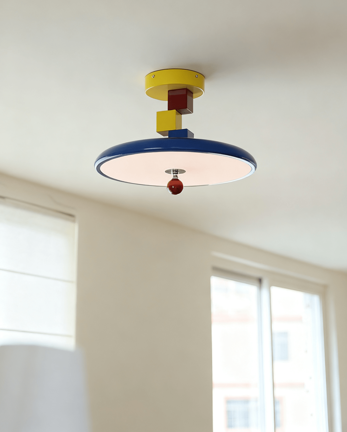 Yvor Block Ceiling Lamp-Neutral Decor