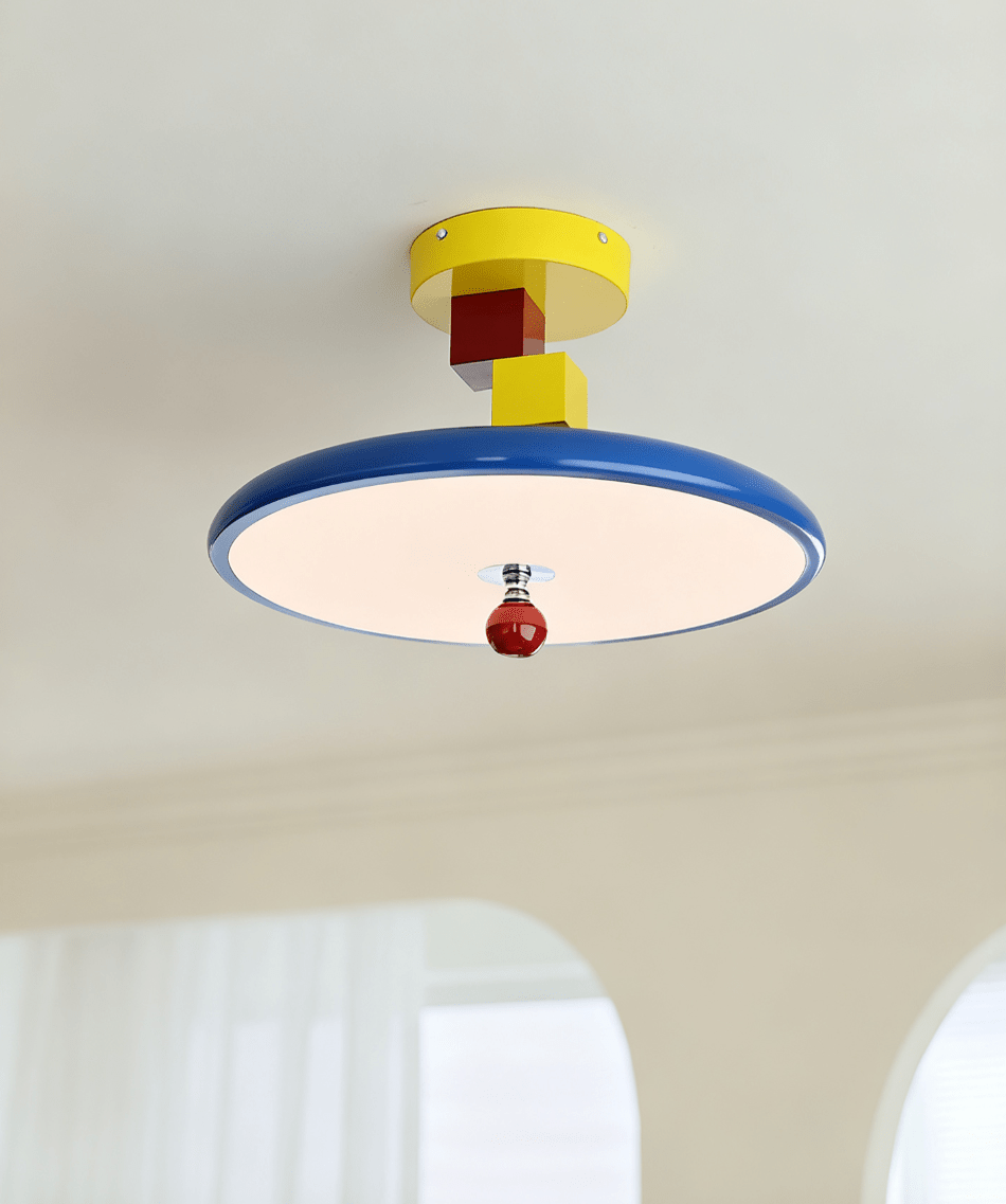Yvor Block Ceiling Lamp-Neutral Decor