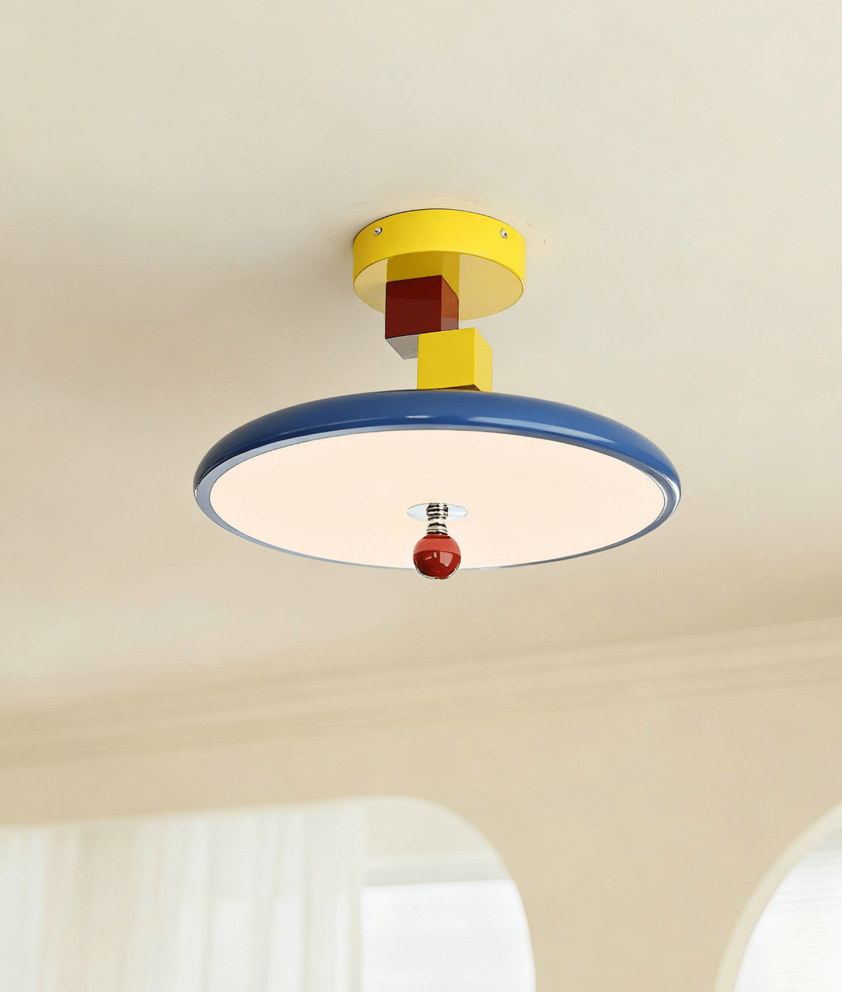 Yvor Block Ceiling Lamp-Neutral Decor