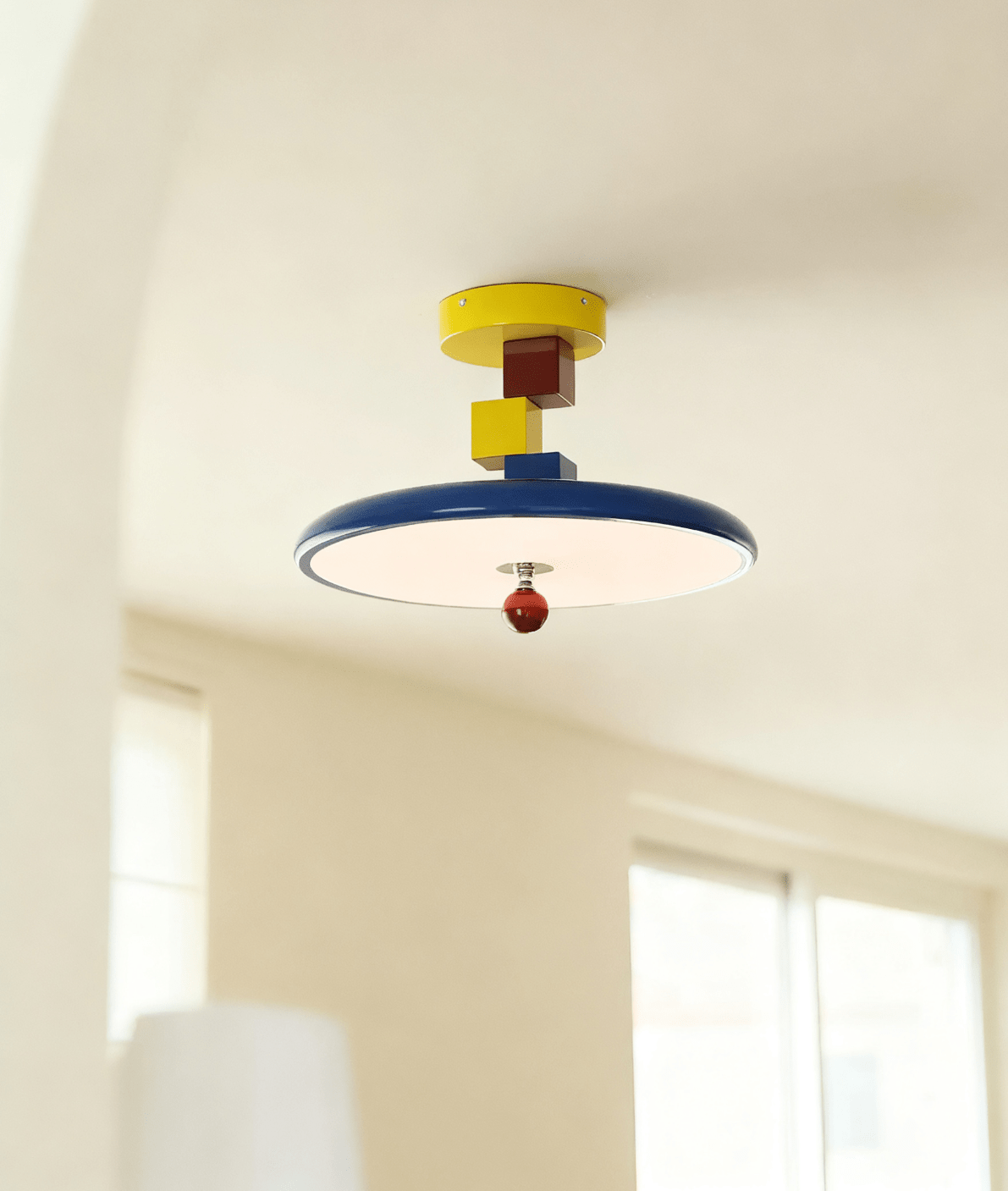 Yvor Block Ceiling Lamp-Neutral Decor