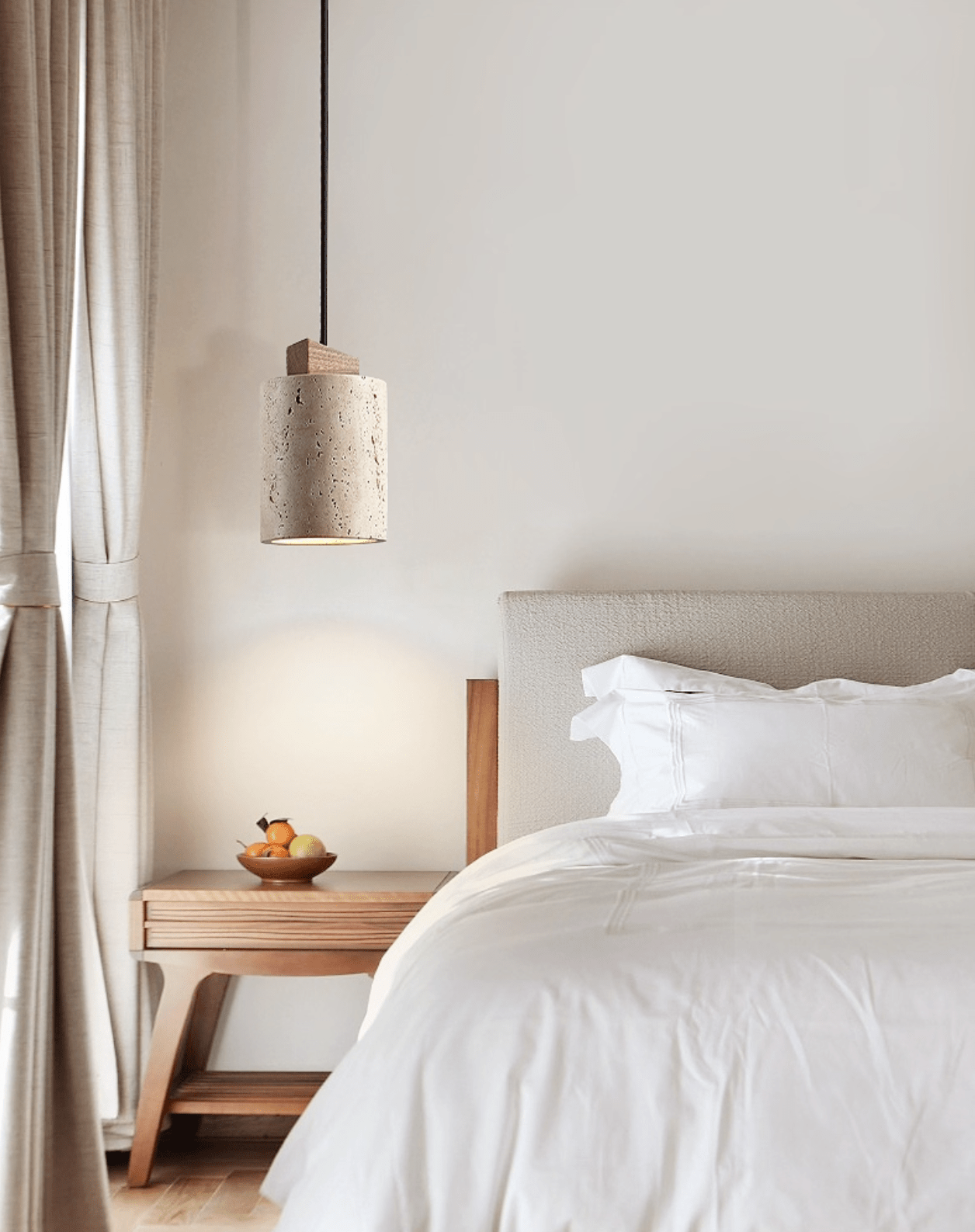 Opal Cylinder Pendant Lamp-Neutral Decor