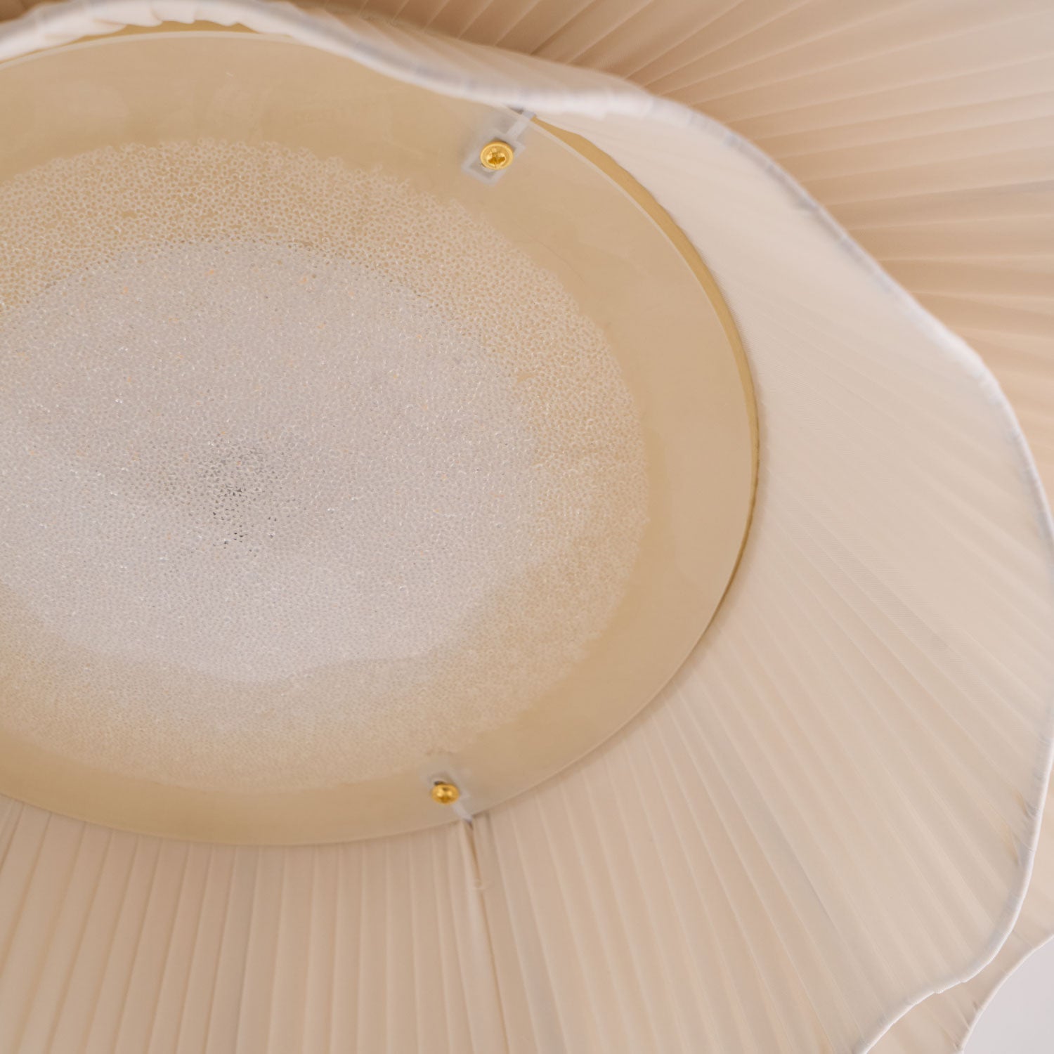 Mylirira Premium Elegance Wave Brass Fabric Ceiling Lamp-Neutral Decor