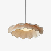 Ellorel Elegance Wave Brass Fabric Pendant Lamp-Neutral Decor
