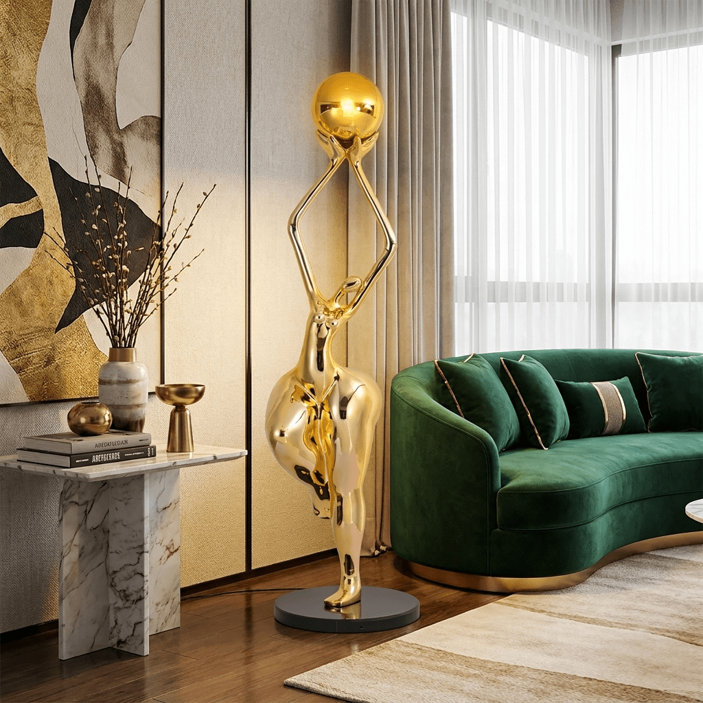 Ascend Grace Sculpture Lamp-Neutral Decor