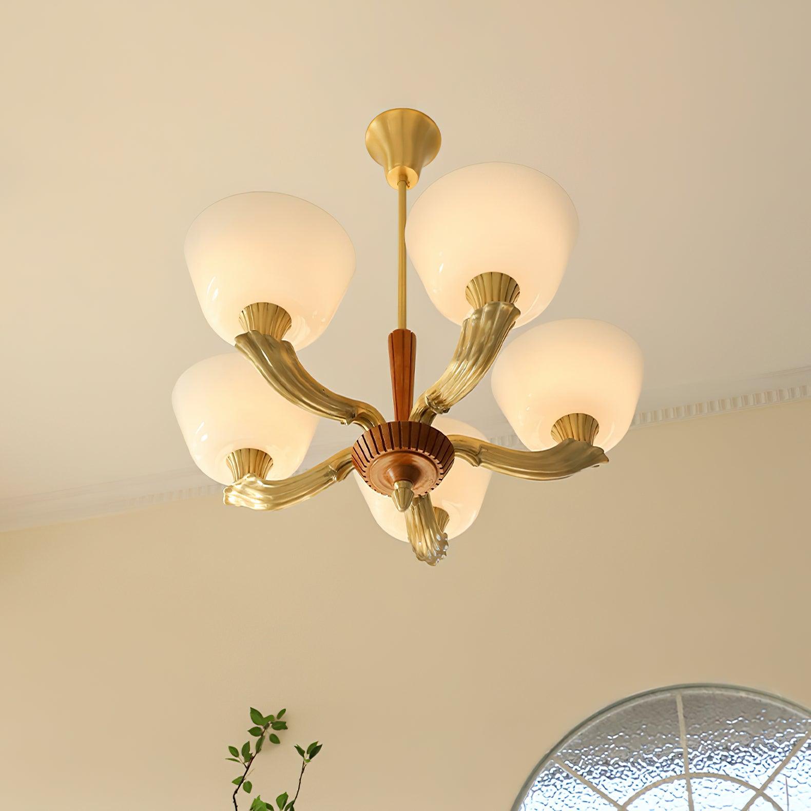Rolvin Chandelier Flared Shade Vintage-Neutral Decor