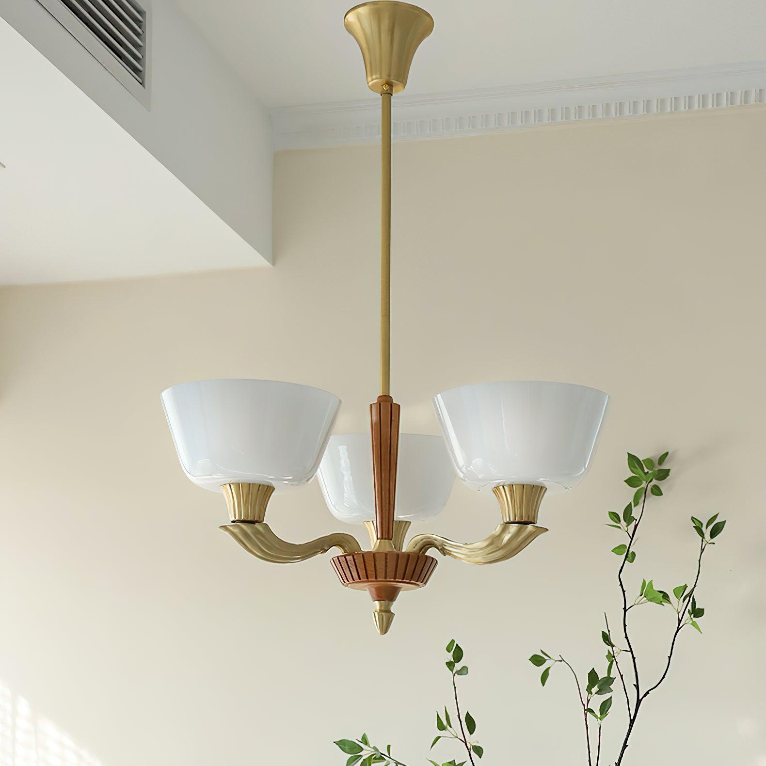 Rolvin Chandelier Flared Shade Vintage-Neutral Decor