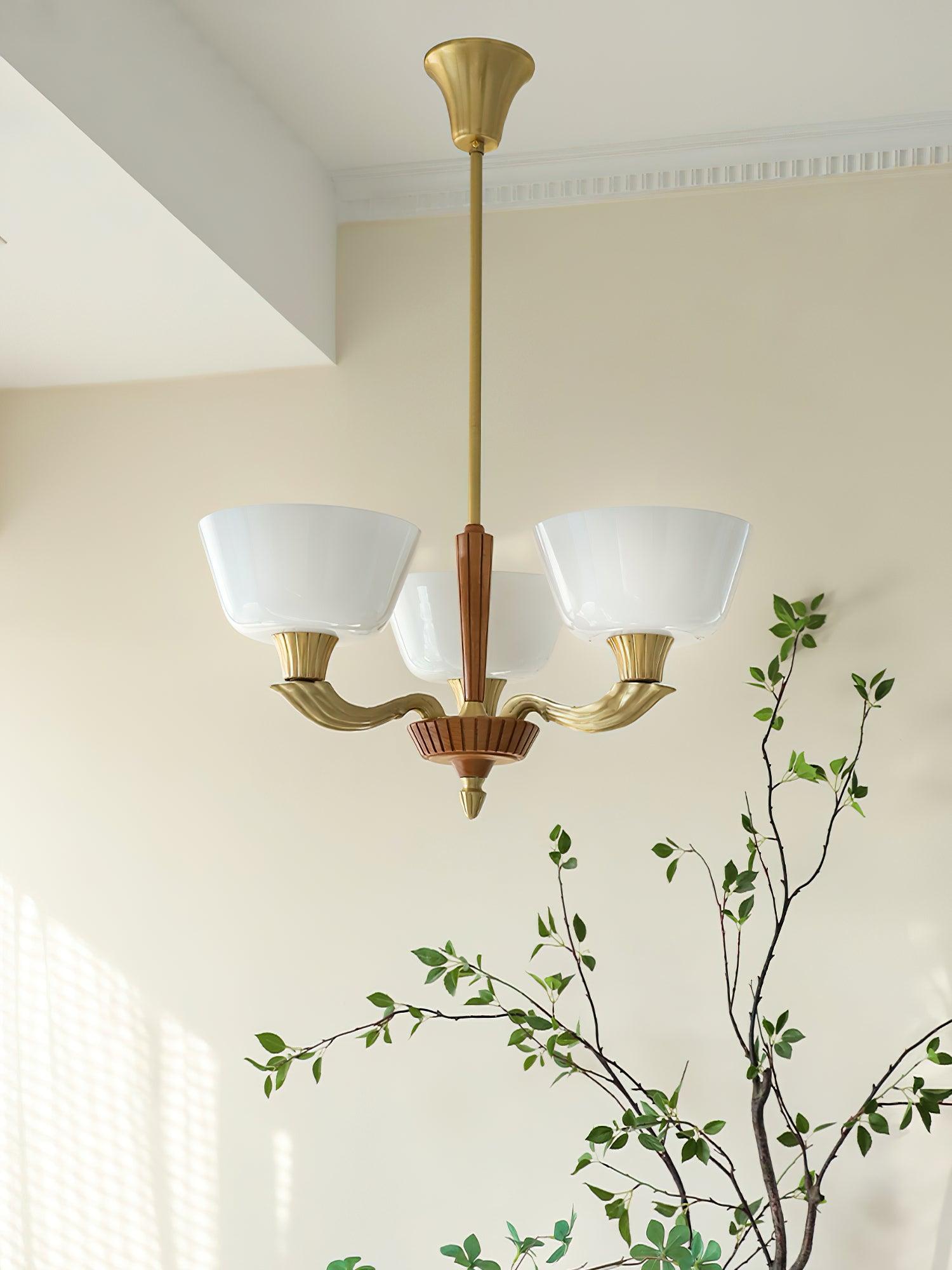 Rolvin Chandelier Flared Shade Vintage-Neutral Decor