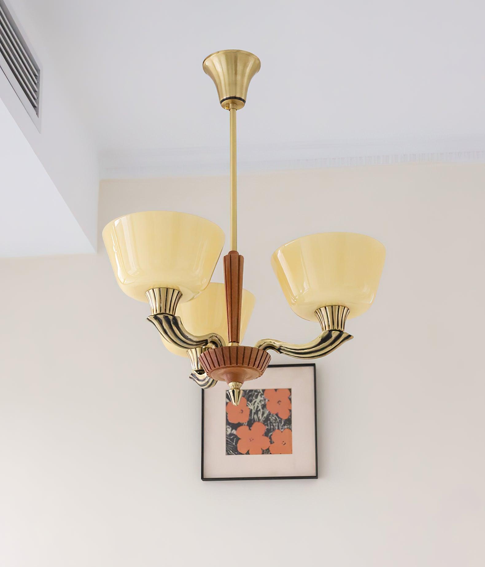 Rolvin Chandelier Flared Shade Vintage-Neutral Decor