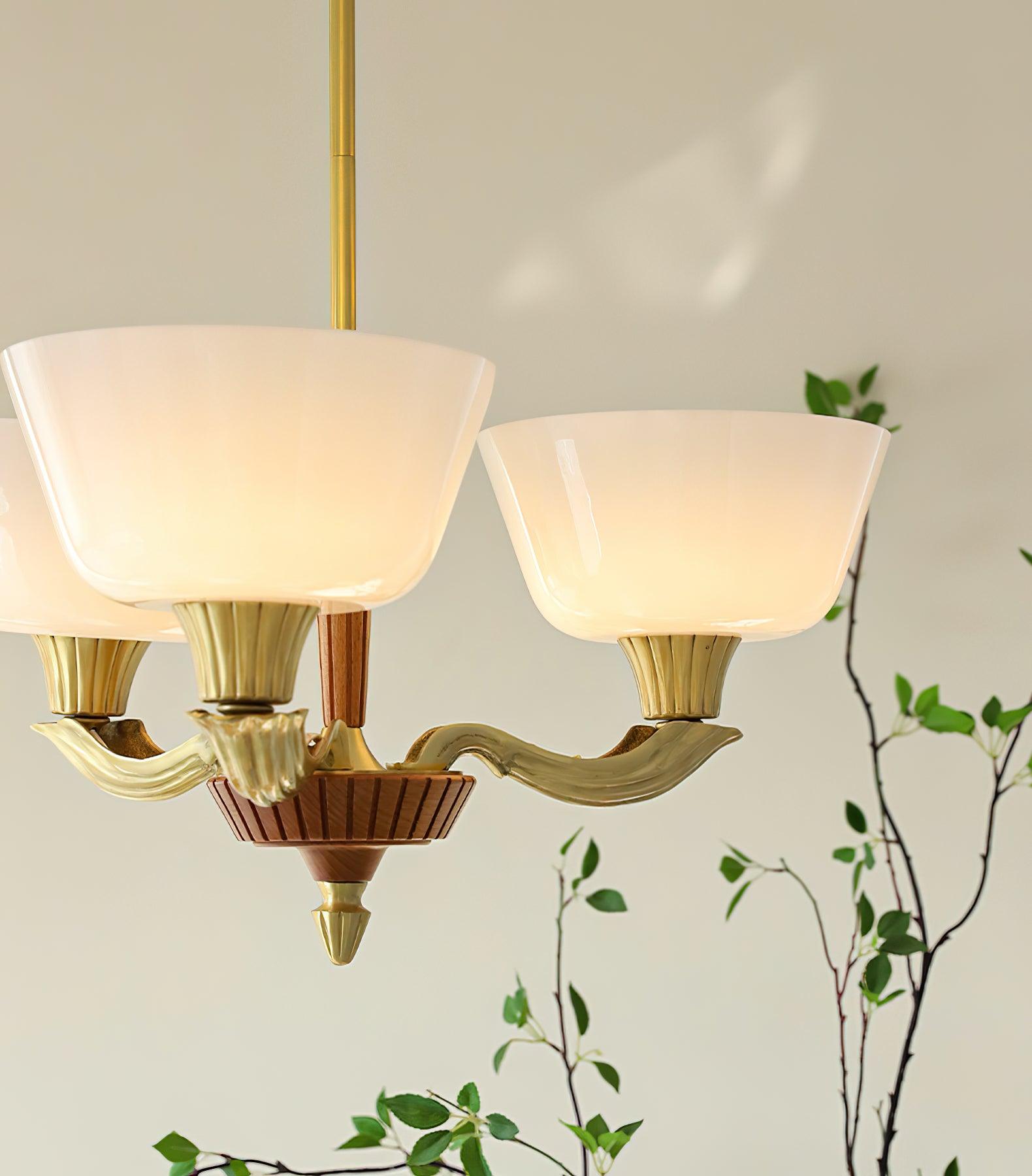 Rolvin Chandelier Flared Shade Vintage-Neutral Decor