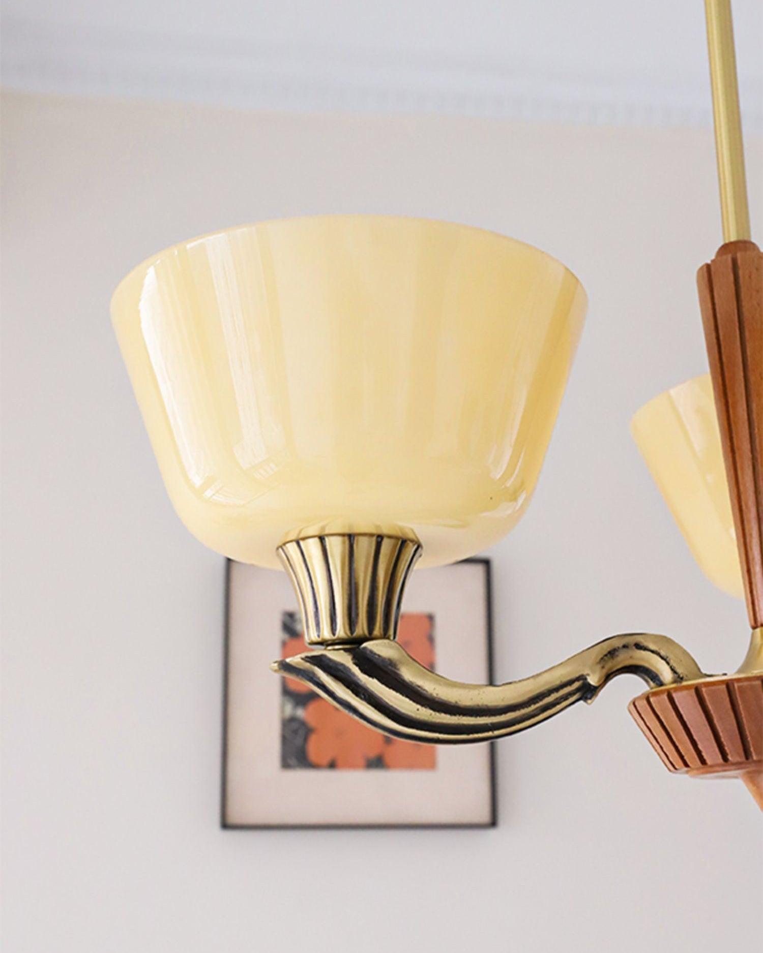 Rolvin Chandelier Flared Shade Vintage-Neutral Decor