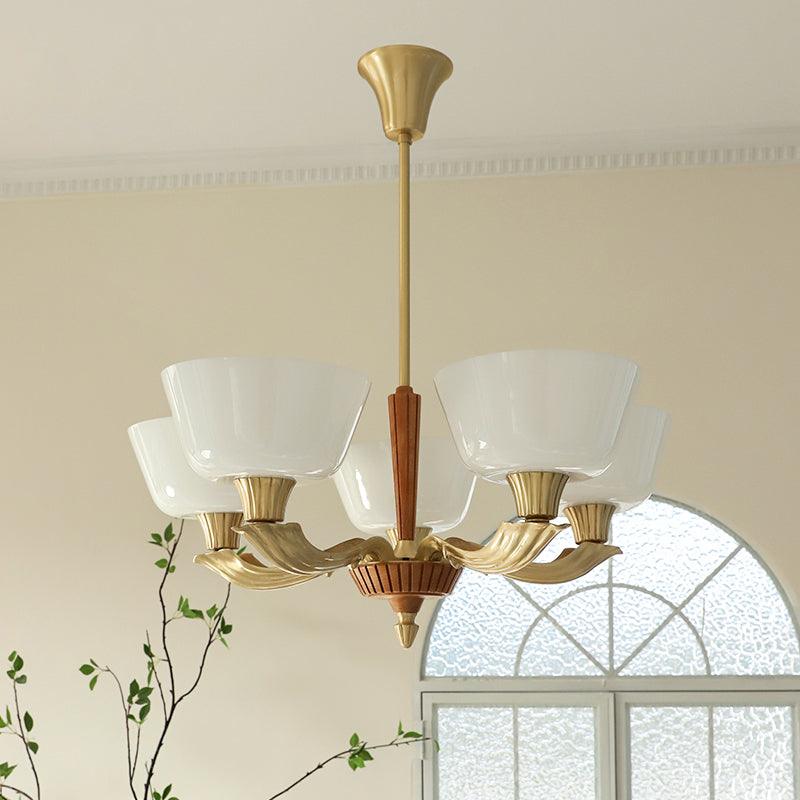 Rolvin Chandelier Flared Shade Vintage-Neutral Decor