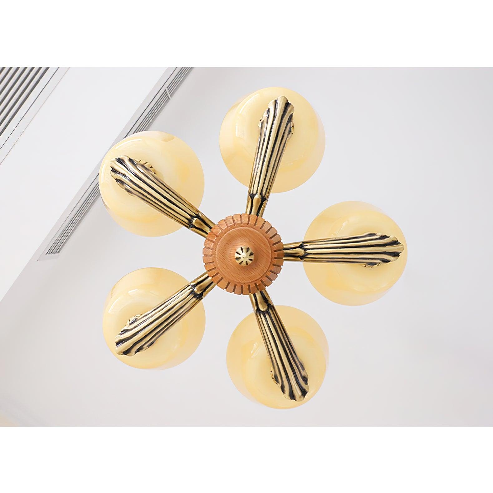 Rolvin Chandelier Flared Shade Vintage-Neutral Decor