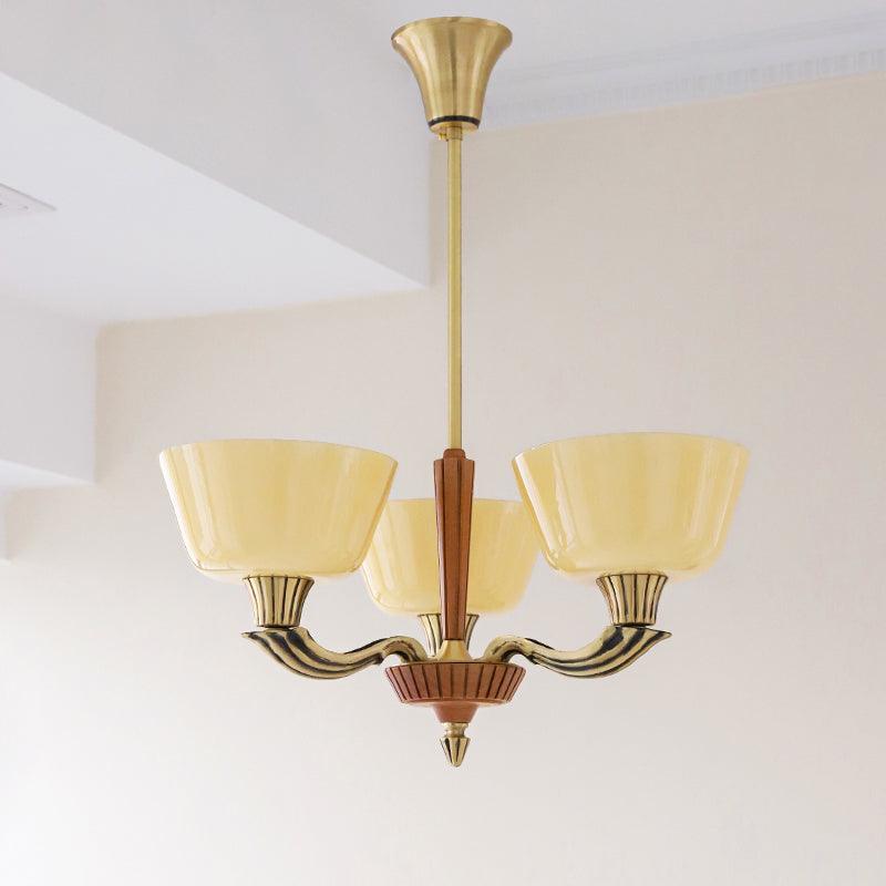 Rolvin Chandelier Flared Shade Vintage-Neutral Decor
