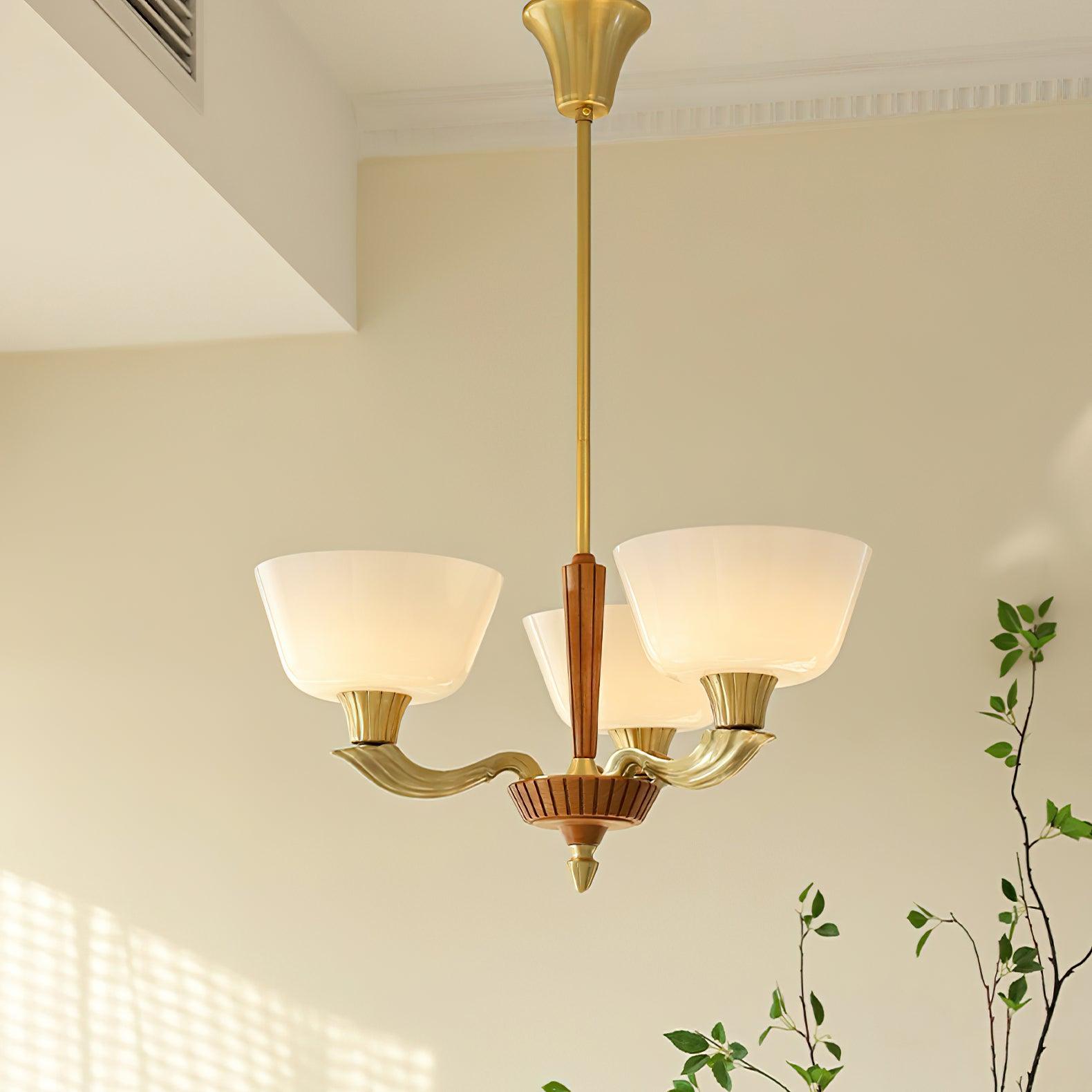 Rolvin Chandelier Flared Shade Vintage-Neutral Decor