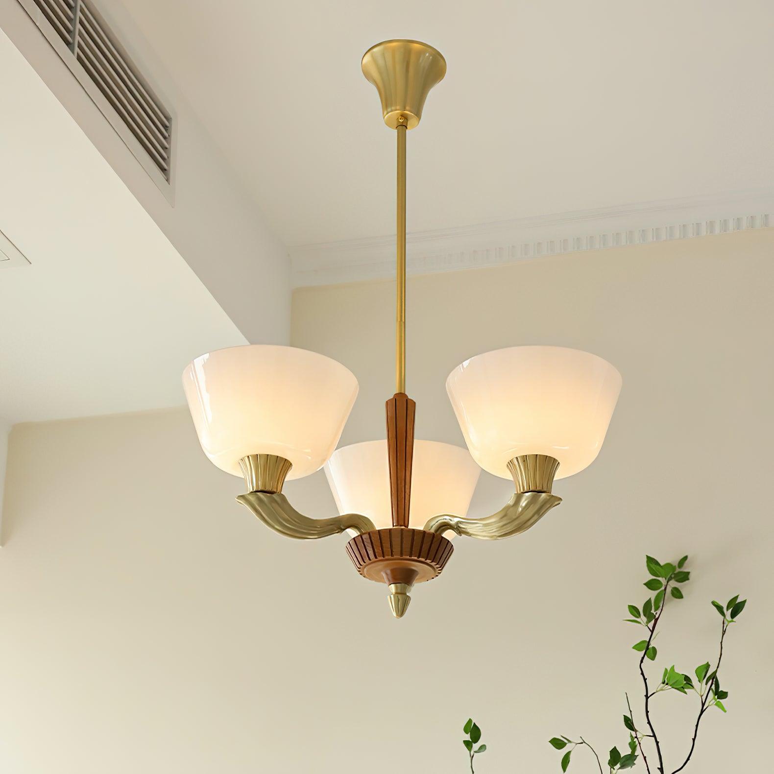 Rolvin Chandelier Flared Shade Vintage-Neutral Decor