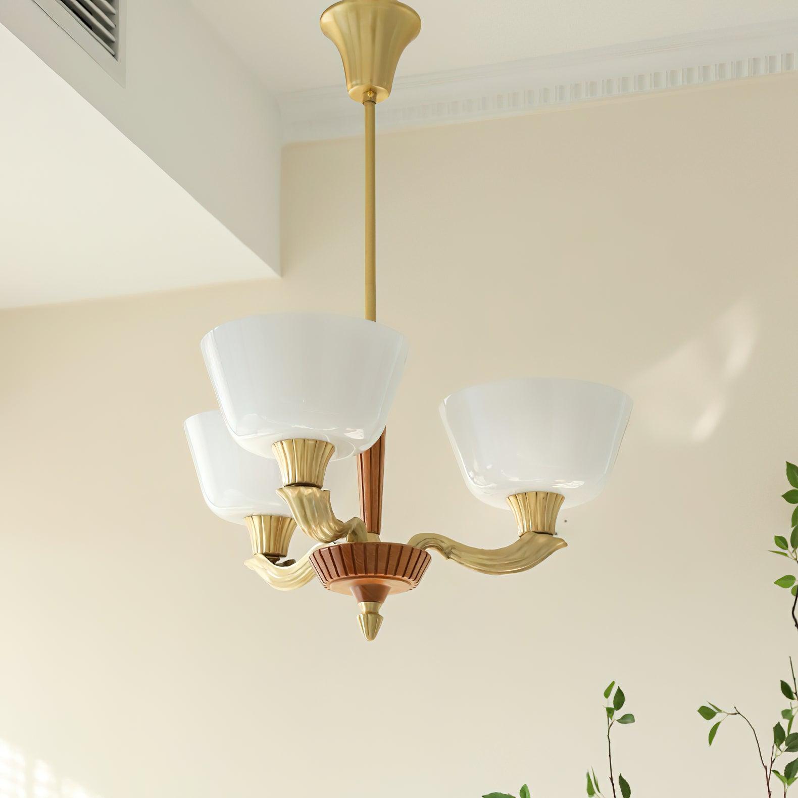 Rolvin Chandelier Flared Shade Vintage-Neutral Decor