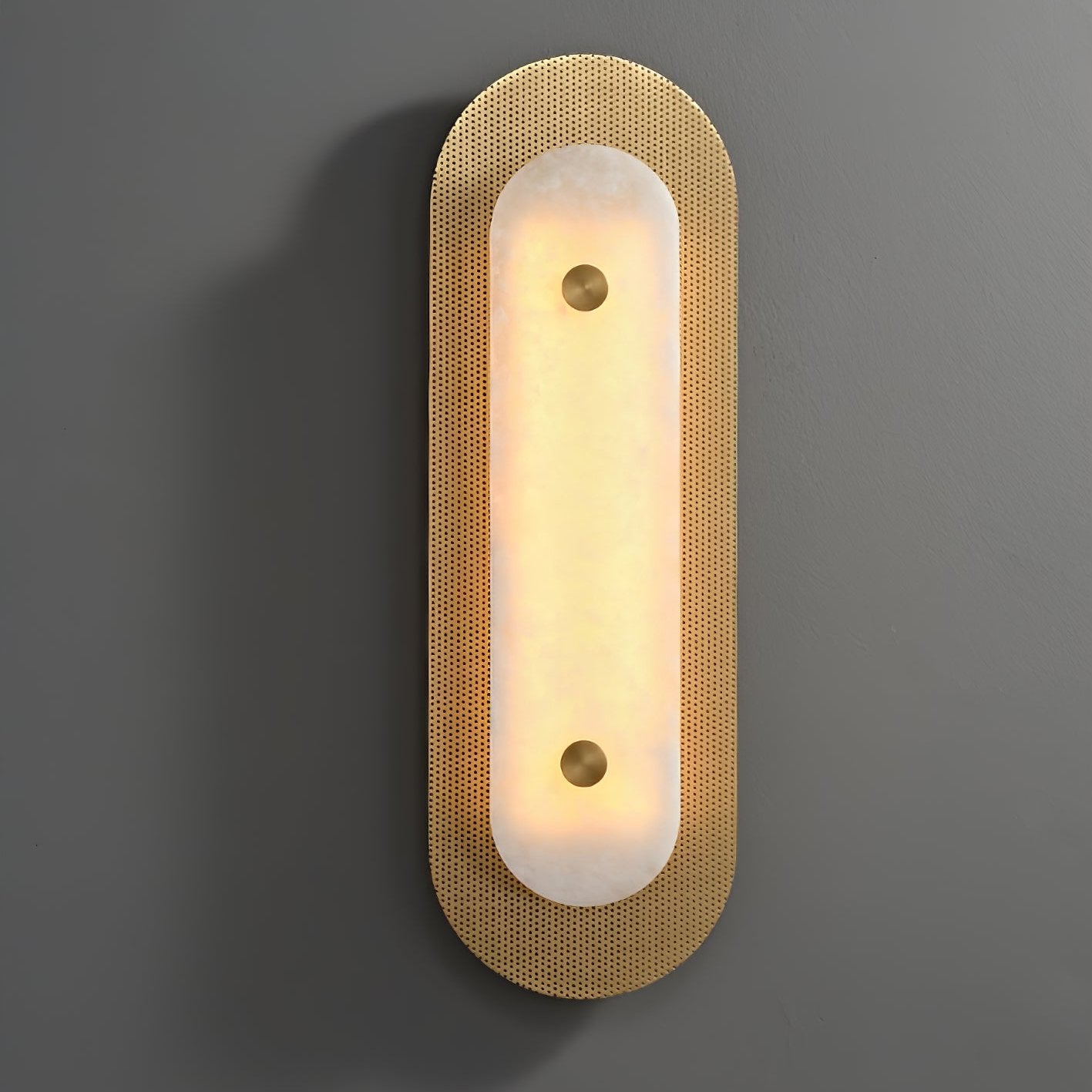 Celaeeth Oval Alabaster Wall Light-Neutral Decor