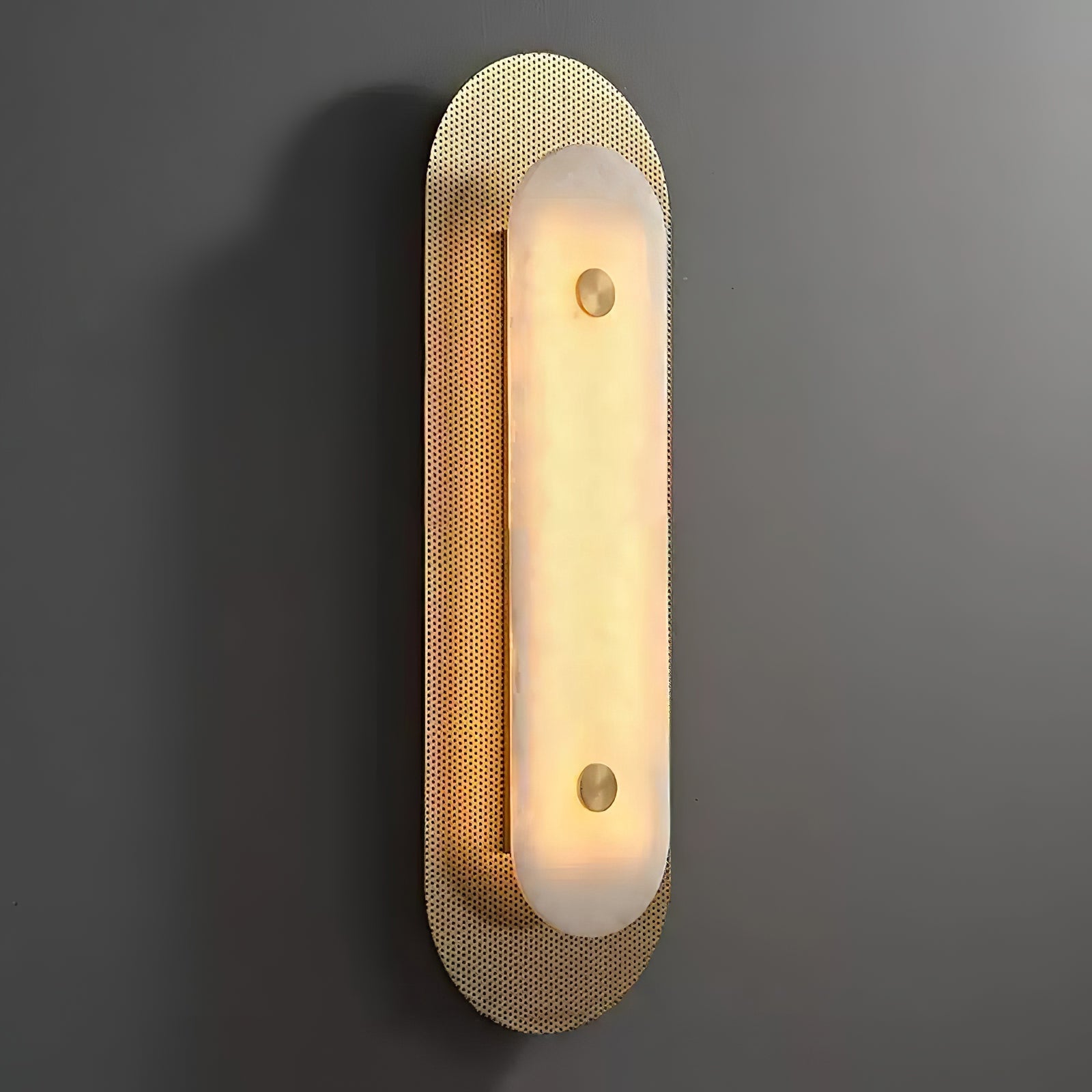Celaeeth Oval Alabaster Wall Light-Neutral Decor