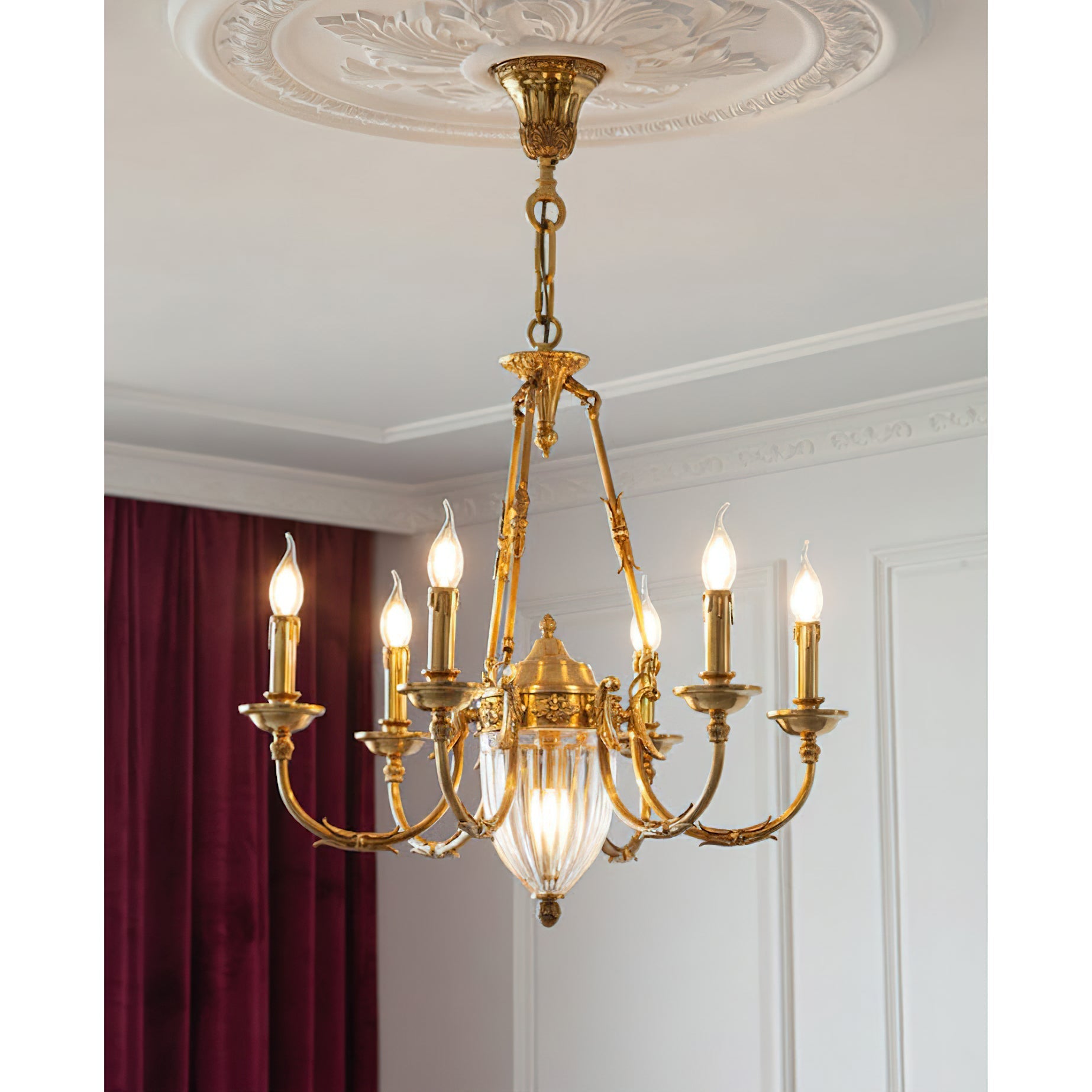 The Ashford Chandelier shown against a neutral background.