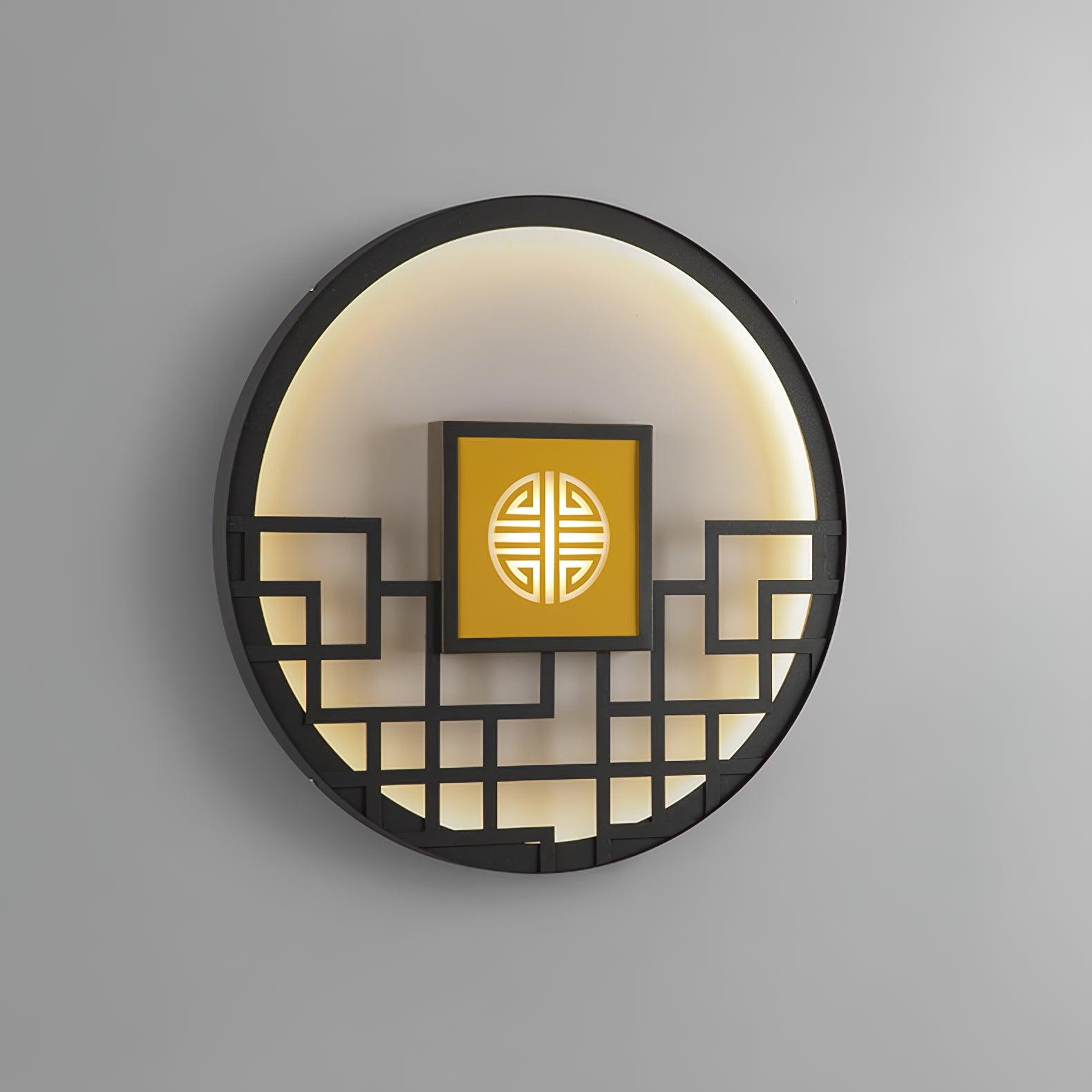 Alzoror Nordic Art Round Outdoor Wall Light-Neutral Decor