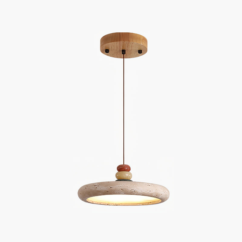 Tinon Pendant Lamp Yellow travertine Marble