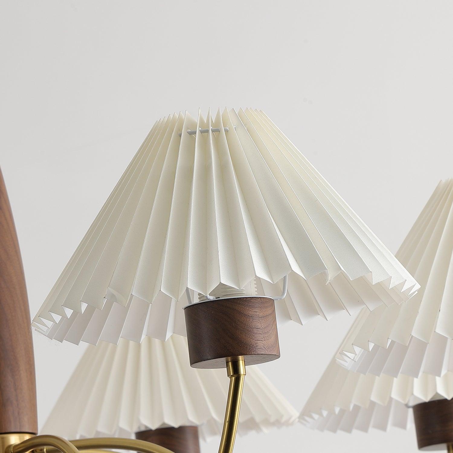 Lustra Chandelier Walnut Brass Elegant-Neutral Decor