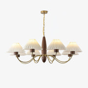 Lustra Chandelier Walnut Brass Elegant-Neutral Decor
