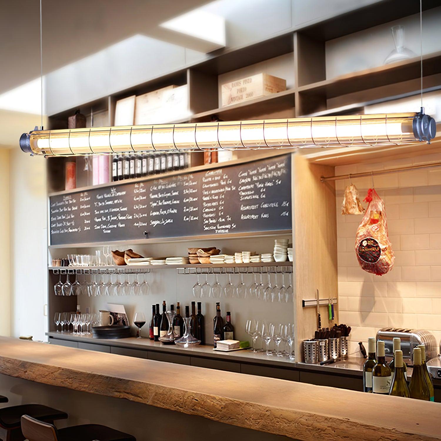 Arsorisra Industrial Linear Pendant-Neutral Decor