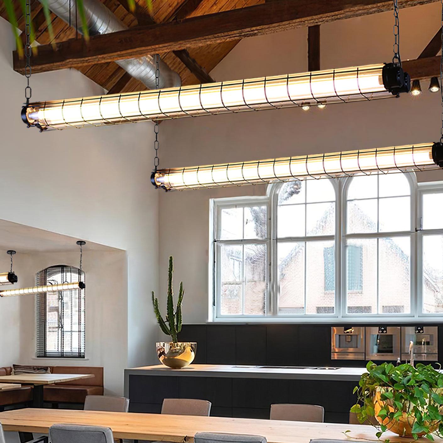 Arsorisra Industrial Linear Pendant-Neutral Decor